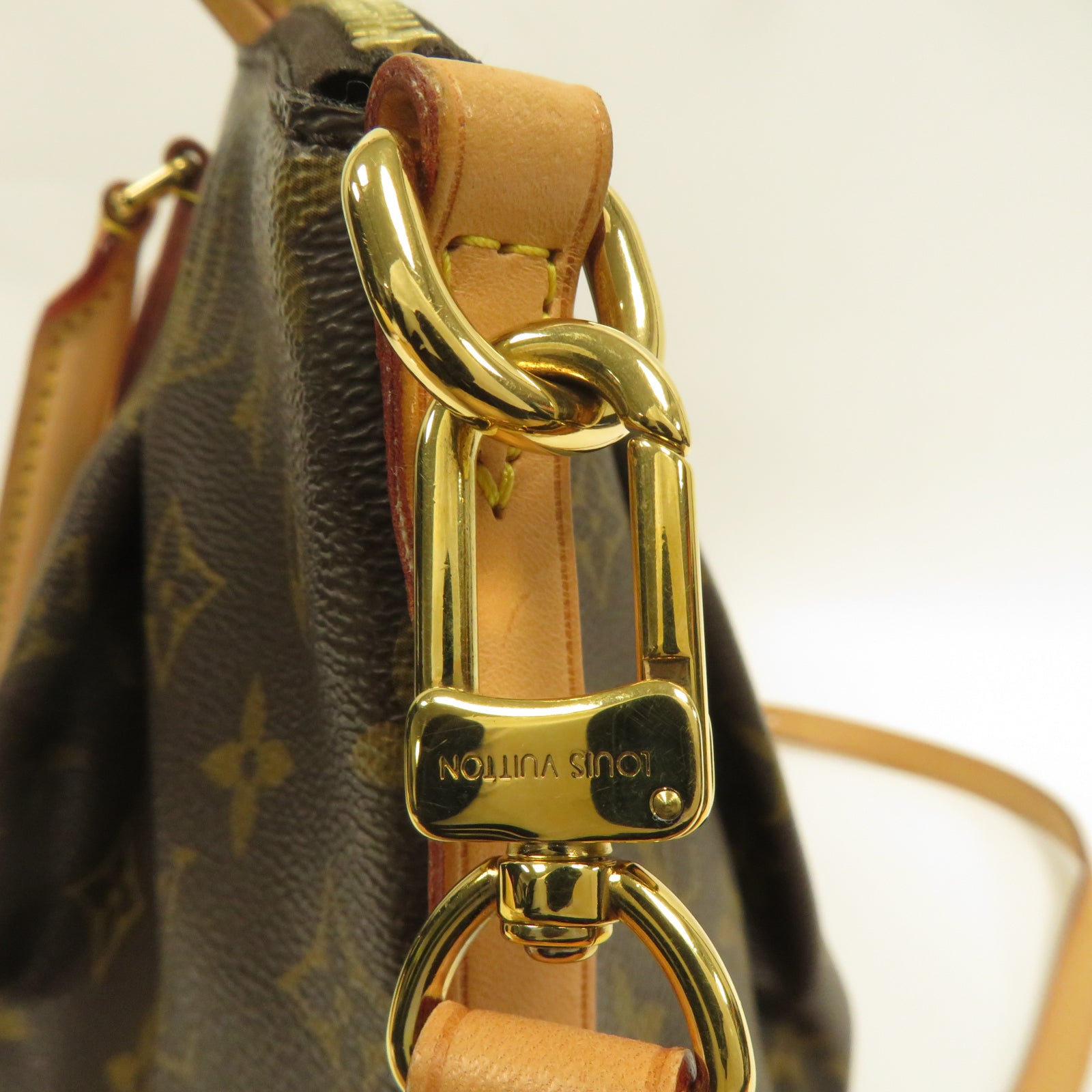 LOUIS VUITTON Monogram Turenne MM金扣手挽肩背兩用袋啡色