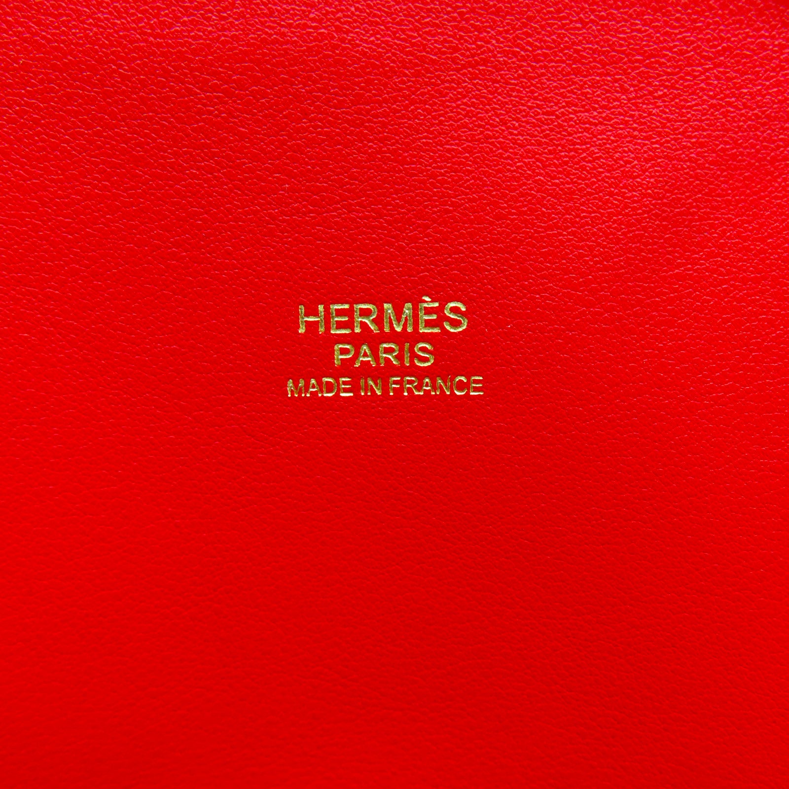 HERMES Clemence皮革Bolide 31金扣手挽肩背兩用袋紅色