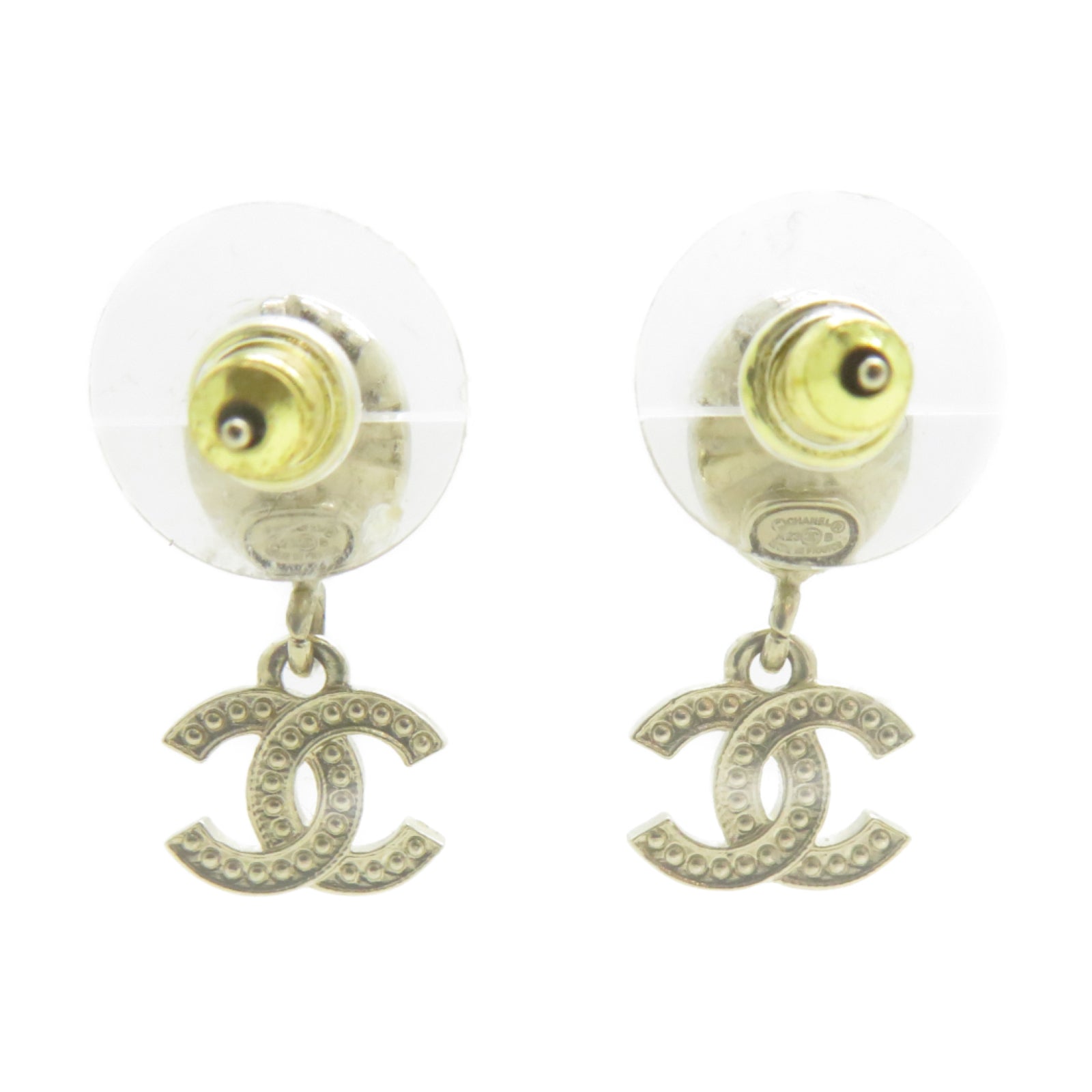 CHANEL 金屬Earrings耳環金色/粉紅色
