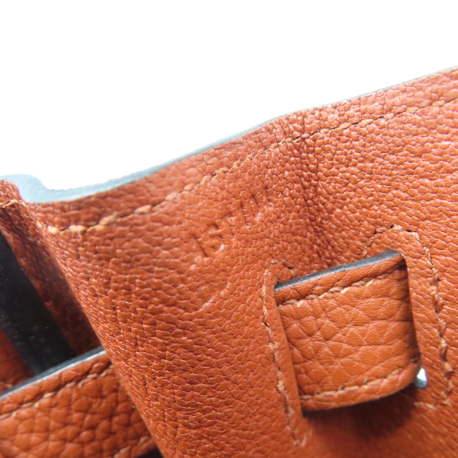 HERMES 【激減優惠】Togo皮革Kelly 32銀扣手挽袋啡色