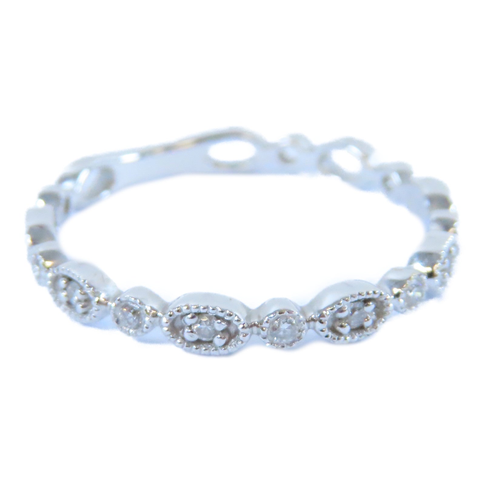 JEWELRY 18K白金Diamond Ring 0.07ct鑽石戒指US#6.25