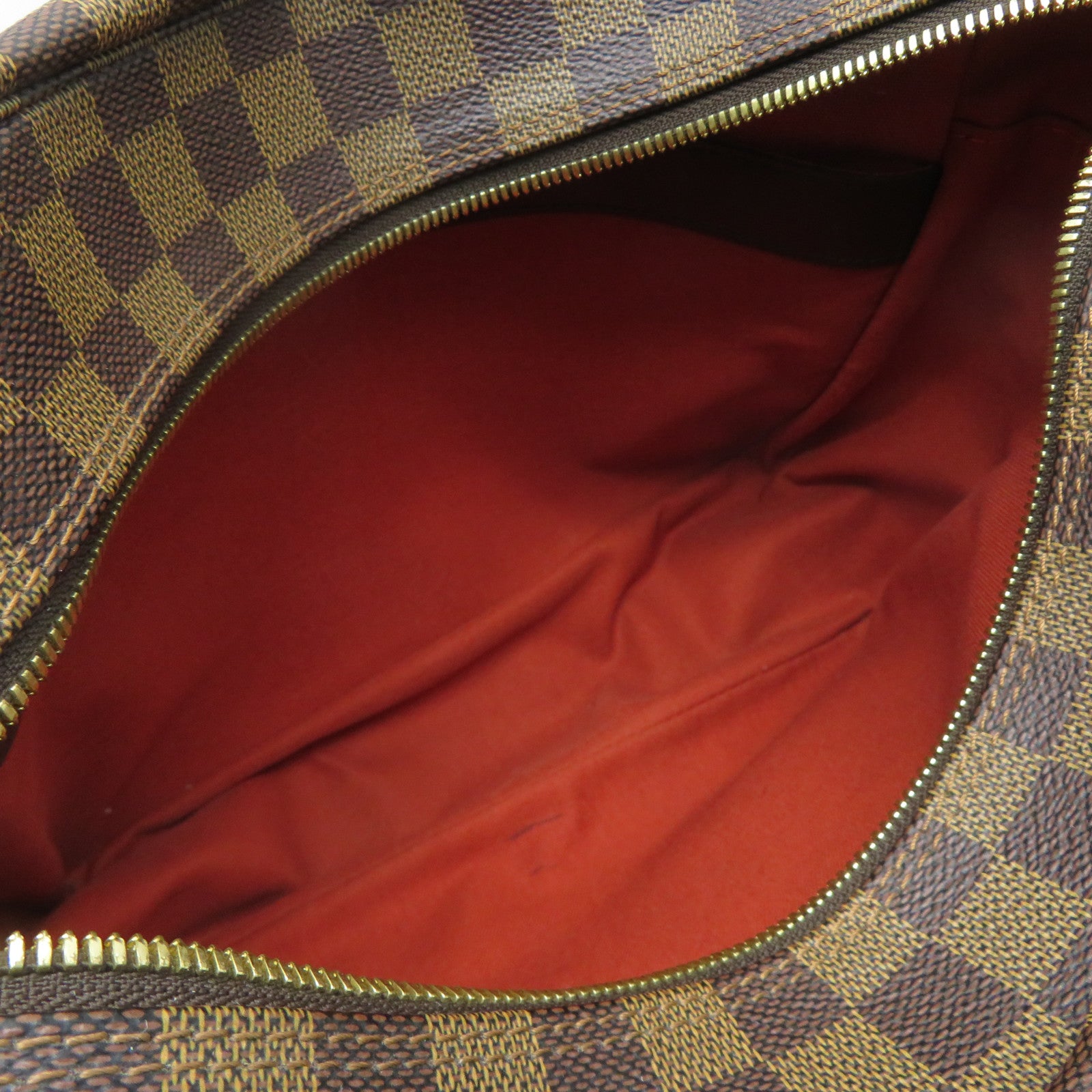 LOUIS VUITTON Damier Ebene Naviglio金扣肩背袋啡色