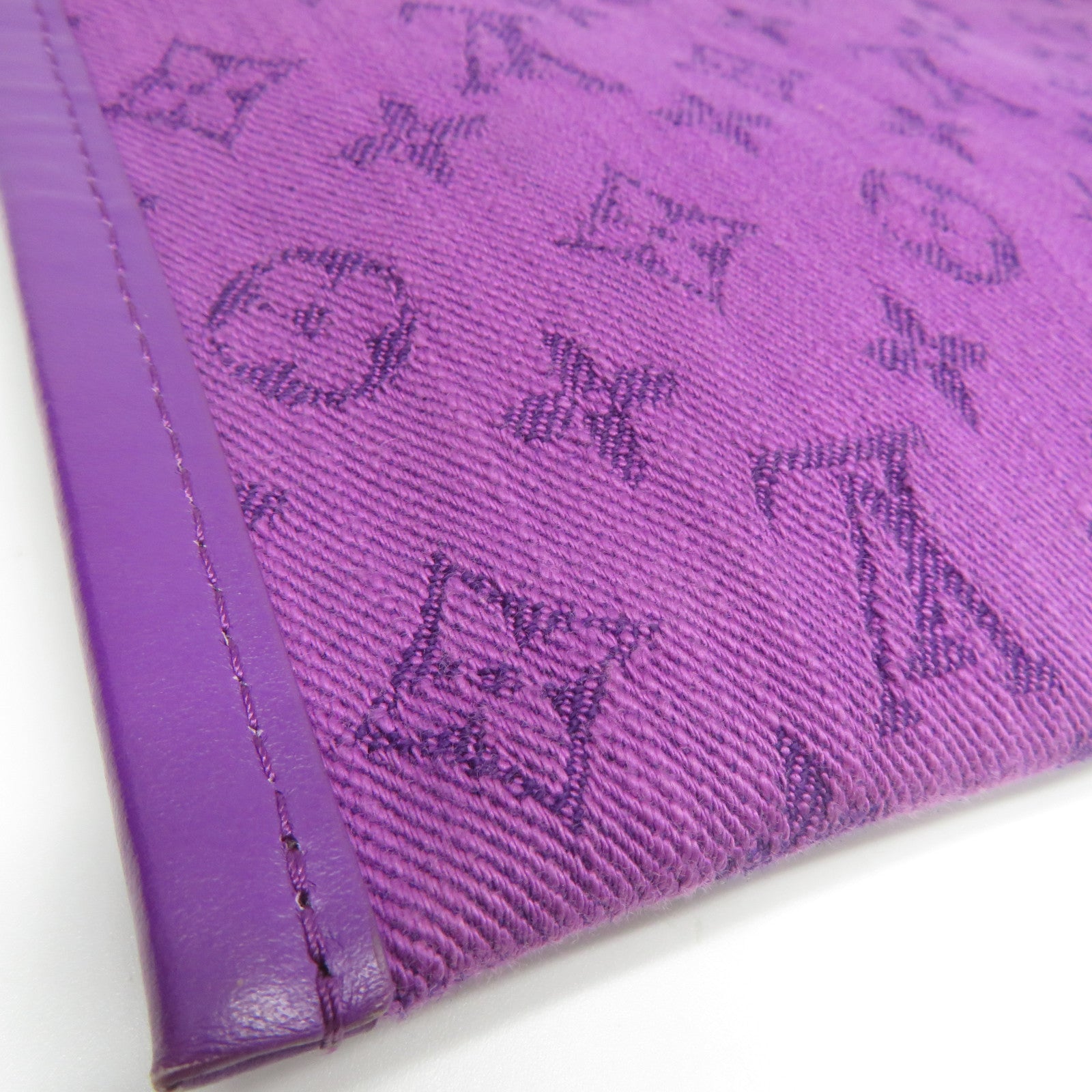 LOUIS VUITTON Monogram Denim手拿包紫色