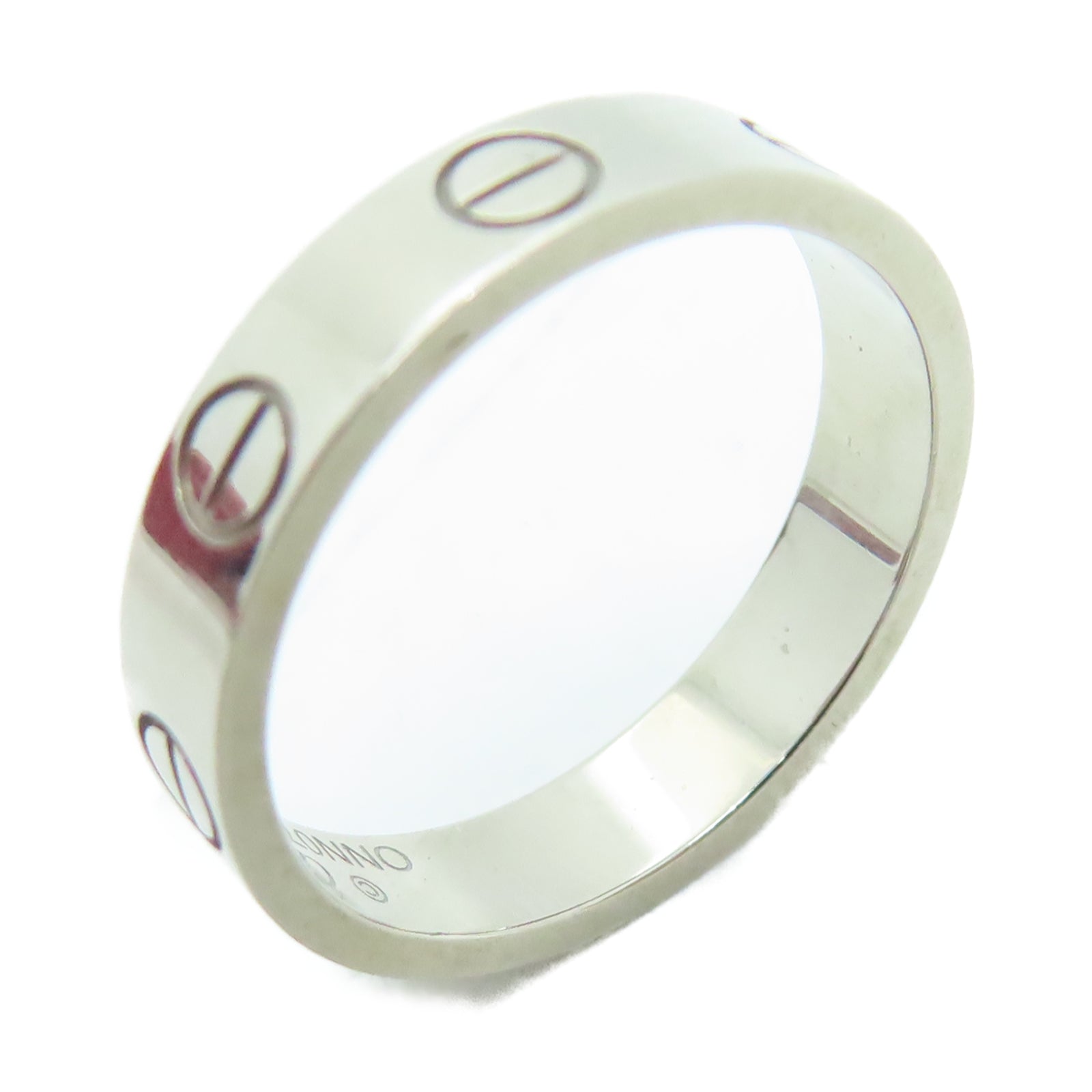 CARTIER 18K白金Love Ring戒指US#4.5