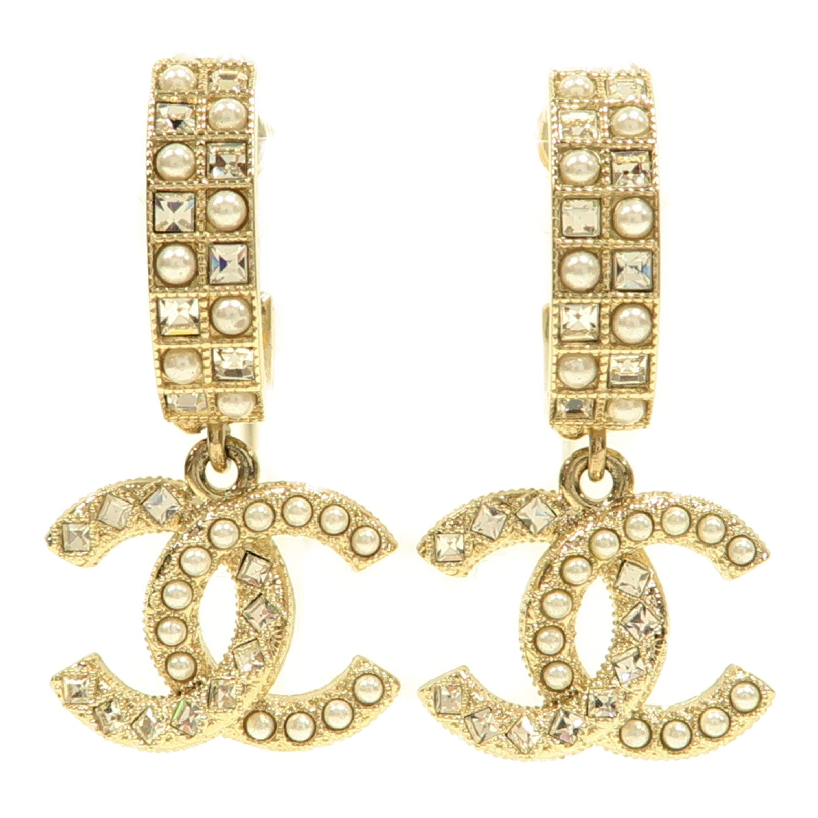 CHANEL 金屬Earrings耳環金色