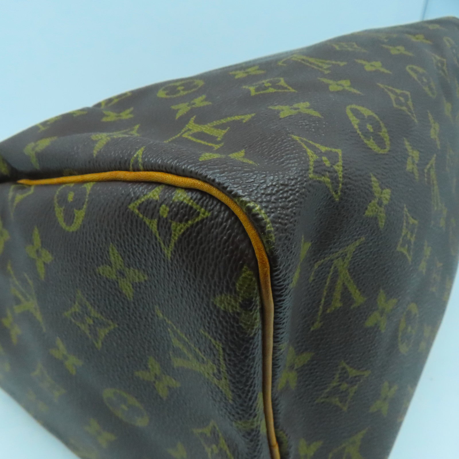 LOUIS VUITTON Monogram Speedy 30金扣手挽袋啡色