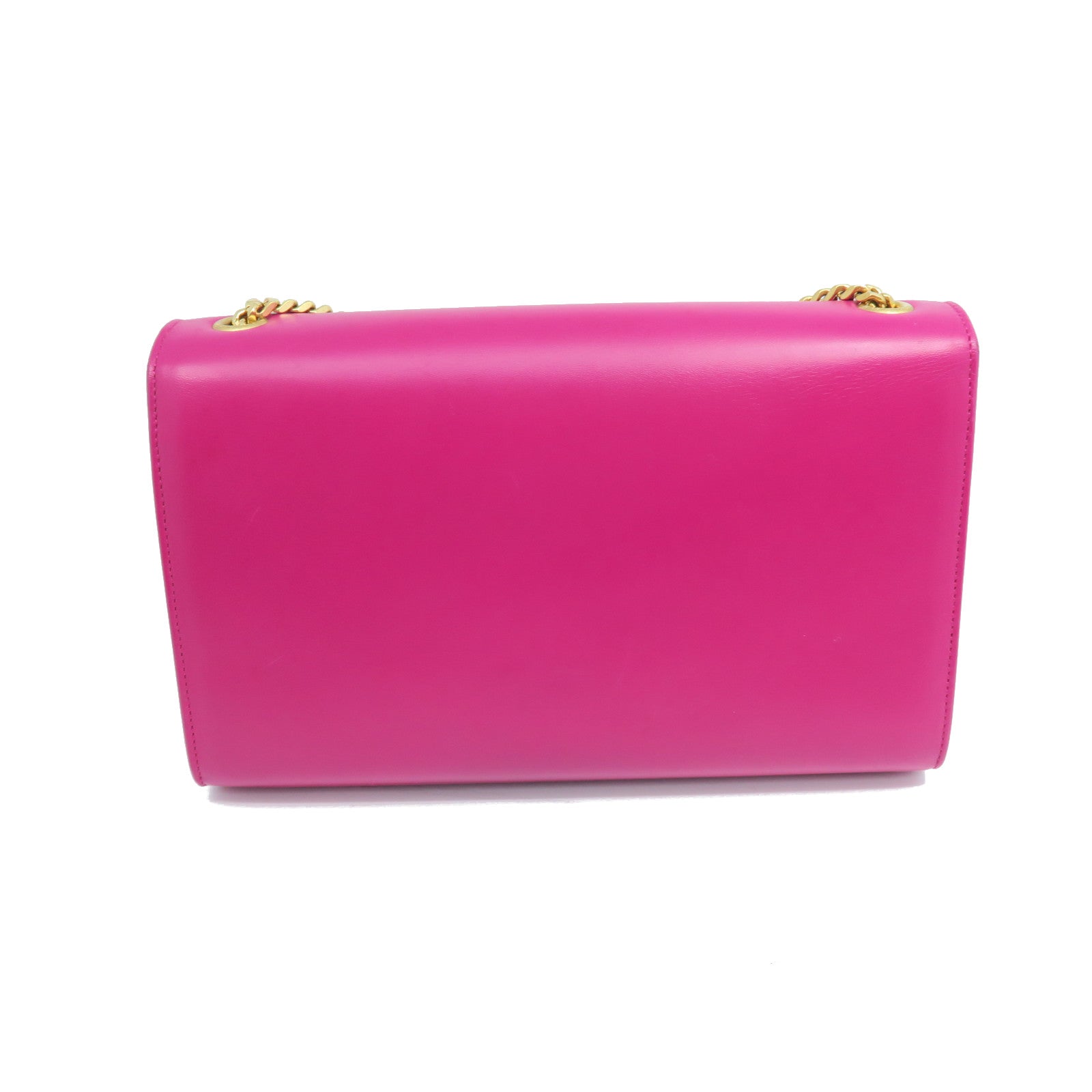 YVES SAINT LAURENT 牛皮皮革Kate金扣链带肩背袋粉红色