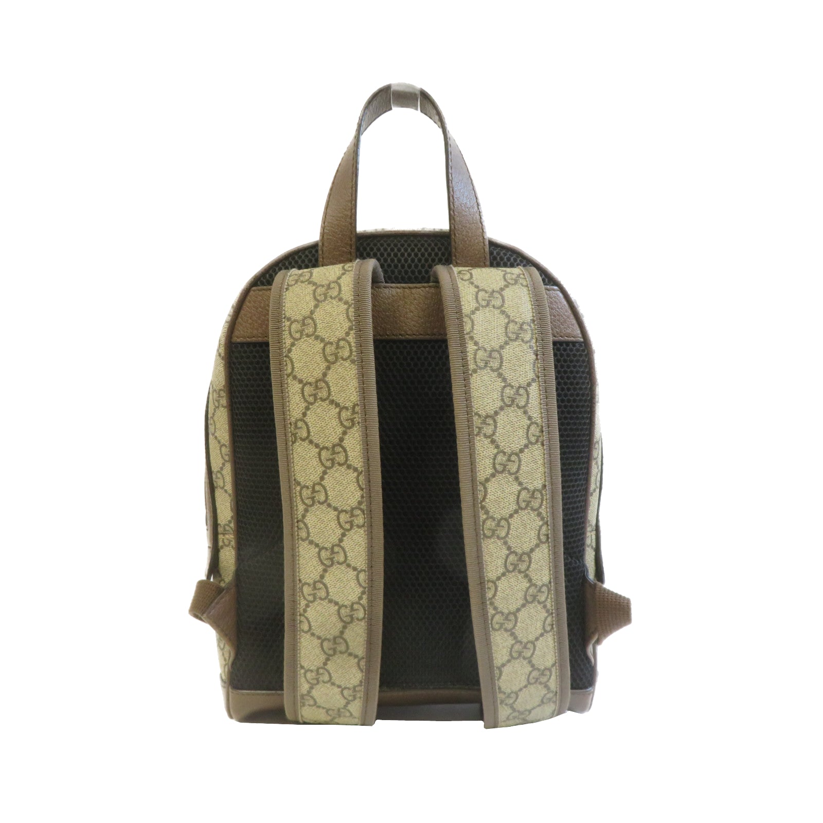 GUCCI GG帆布Ophidia GG Backpack金扣背包灰色/啡色