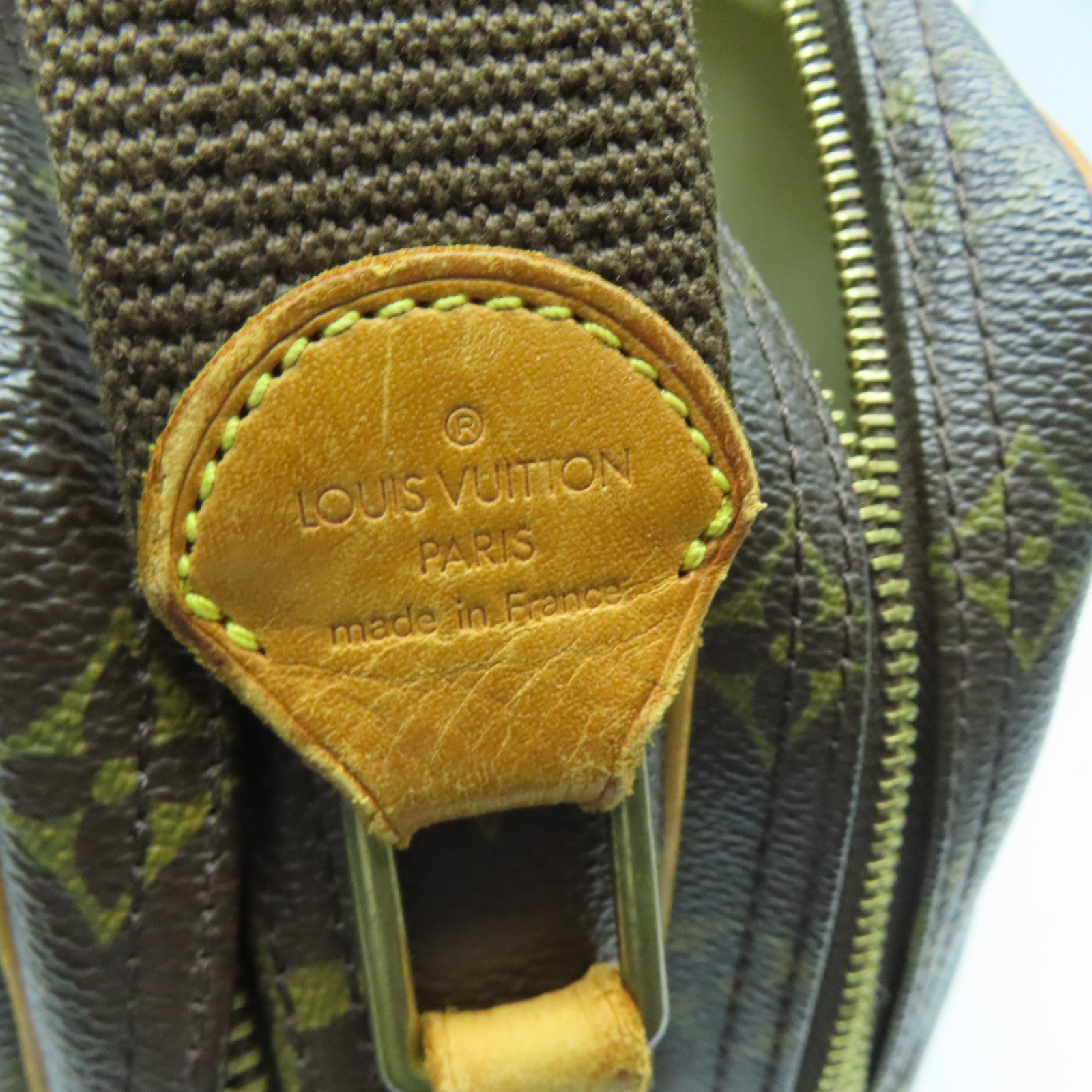 LOUIS VUITTON Monogram Reporter PM金扣肩背袋啡色
