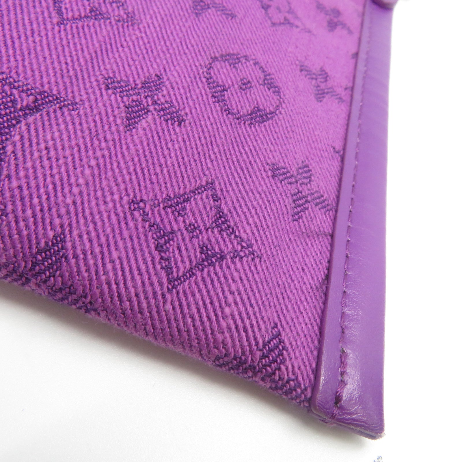LOUIS VUITTON Monogram Denim手拿包紫色