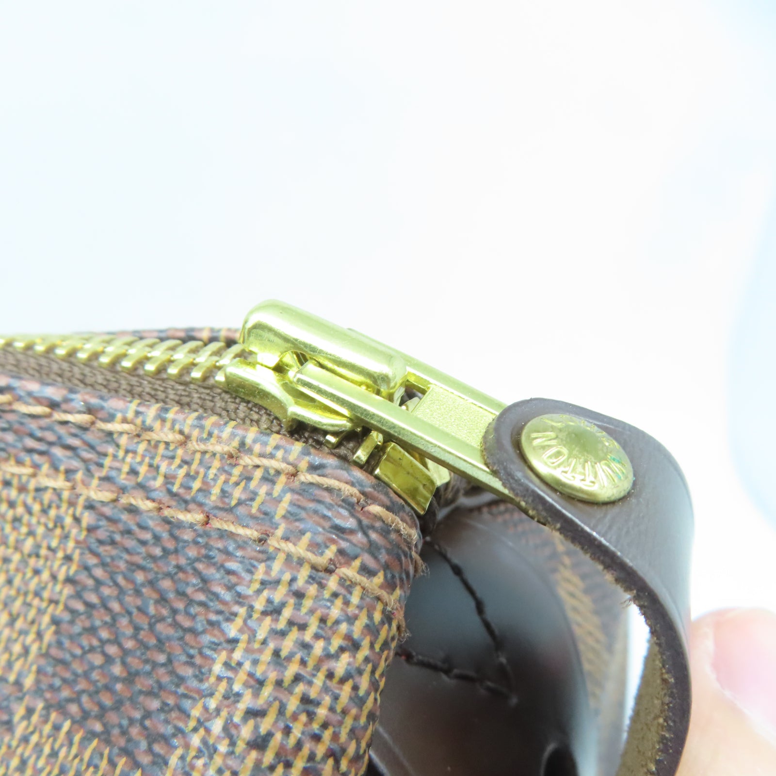 LOUIS VUITTON 【激減優惠】Damier Speedy 35金扣手挽袋棕色