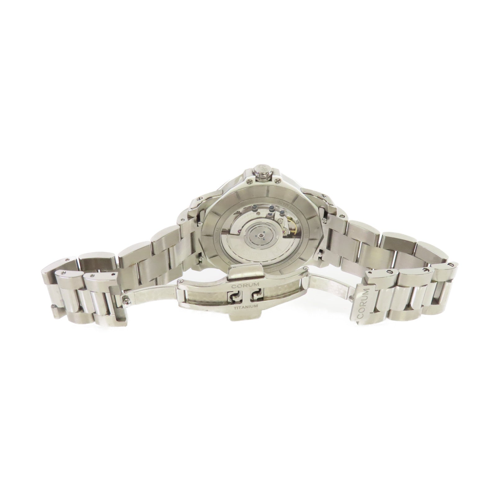 CORUM Admiral 38mm Watch金屬自動機芯手錶白色/金色/銀色