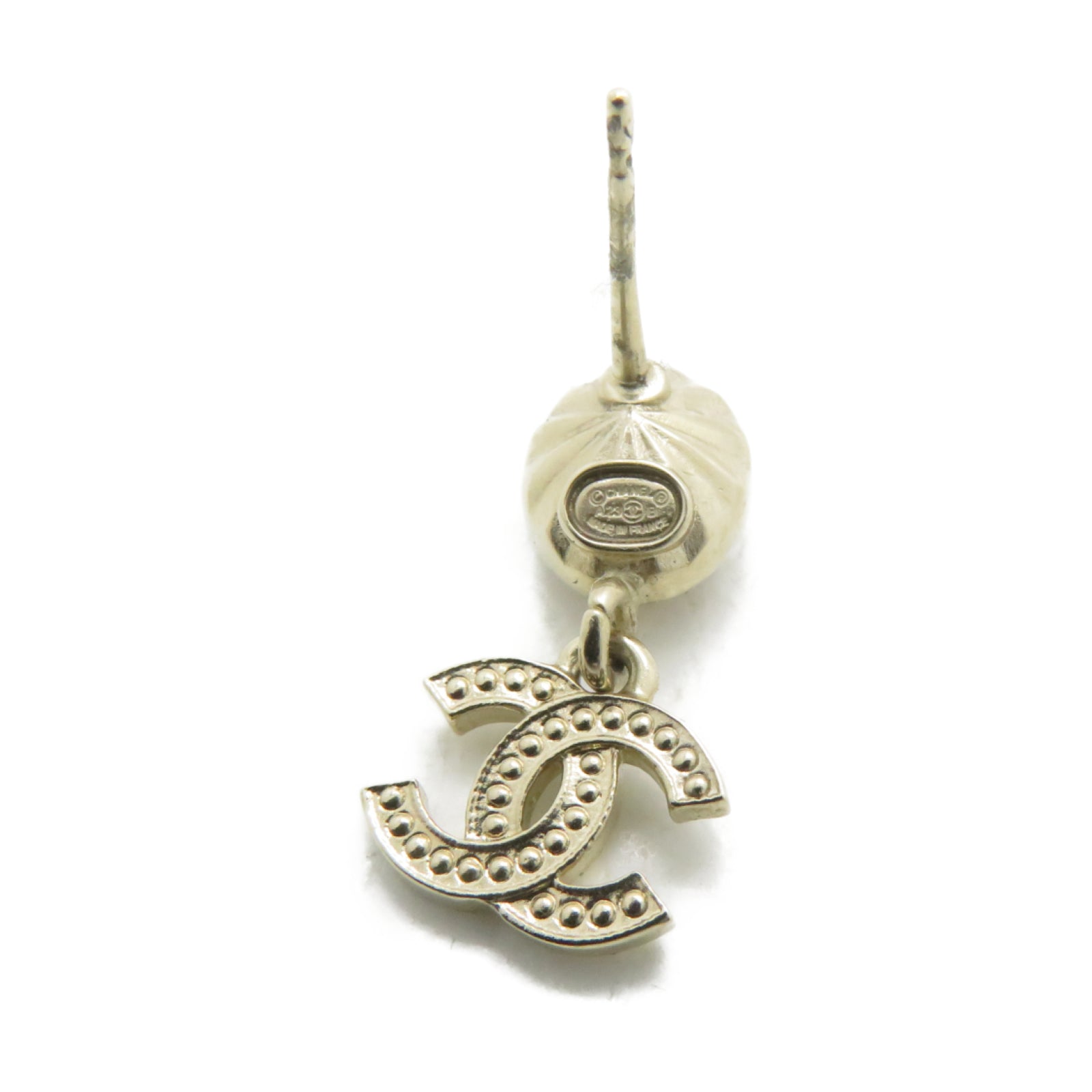 CHANEL 金屬Earrings耳環金色/粉紅色