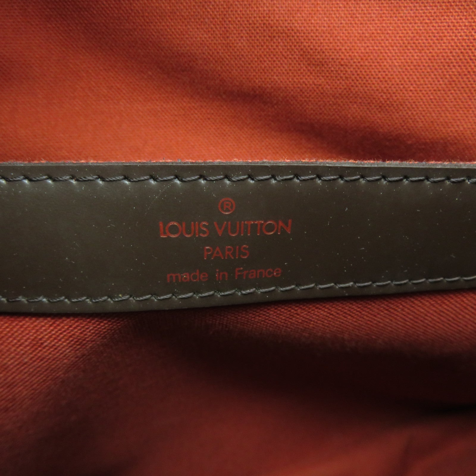 LOUIS VUITTON Damier Ebene Naviglio金扣肩背袋啡色