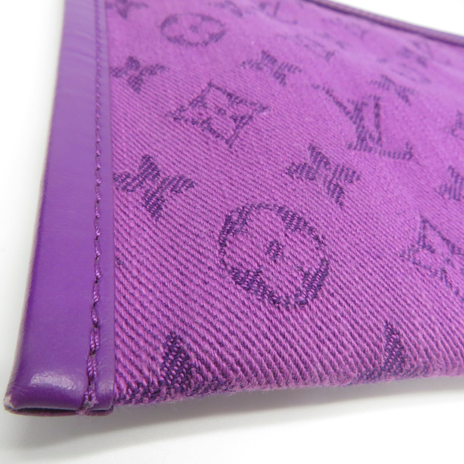 LOUIS VUITTON Monogram Denim手拿包紫色