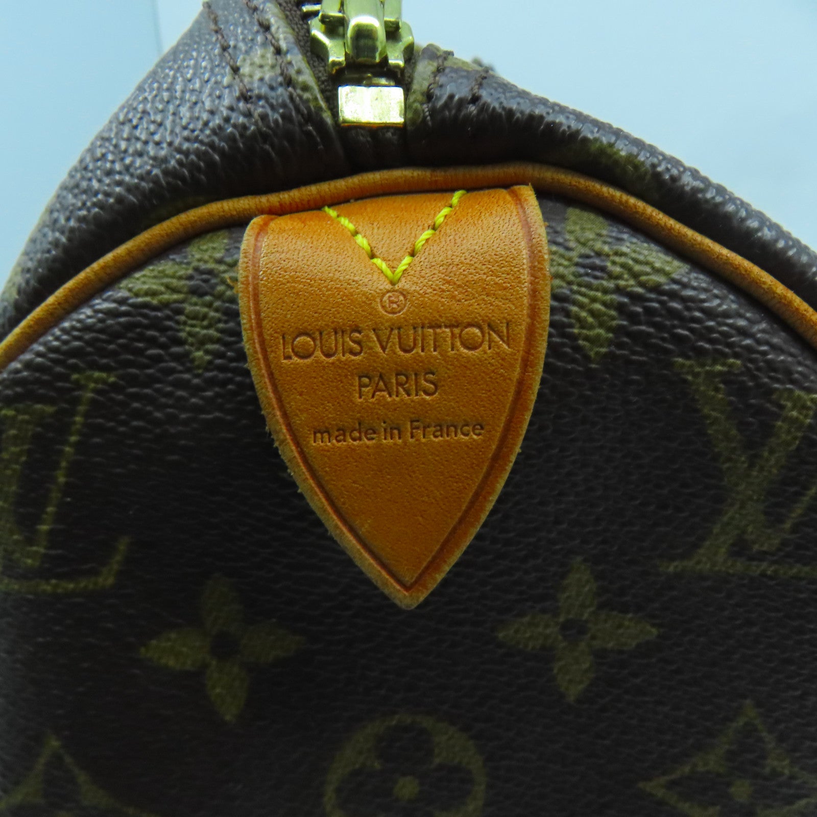 LOUIS VUITTON Monogram Speedy 30金扣手挽袋啡色