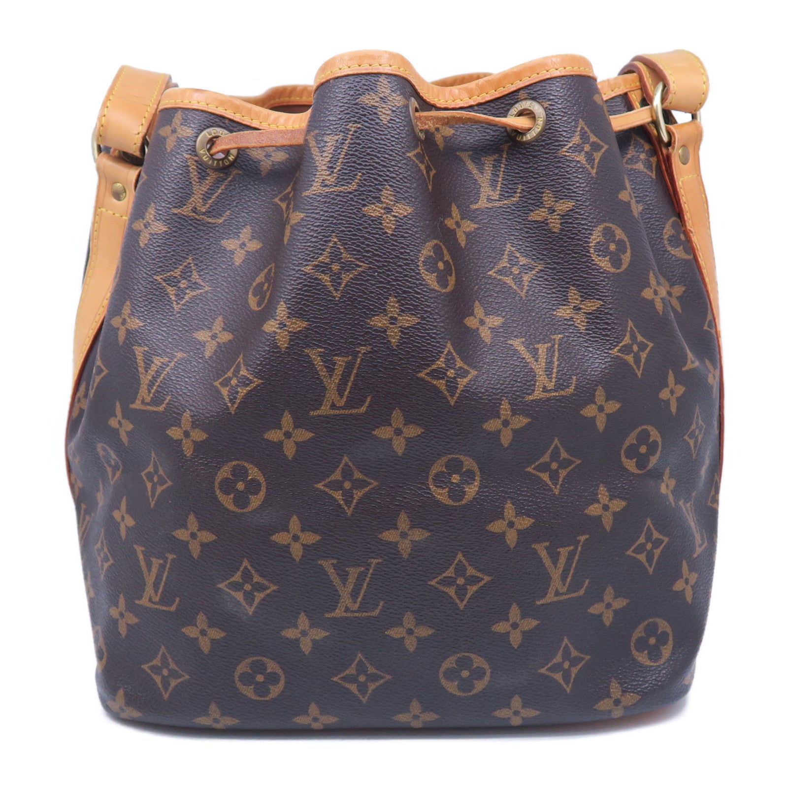 LOUIS VUITTON Monogram Petit Noe金扣肩背袋啡色