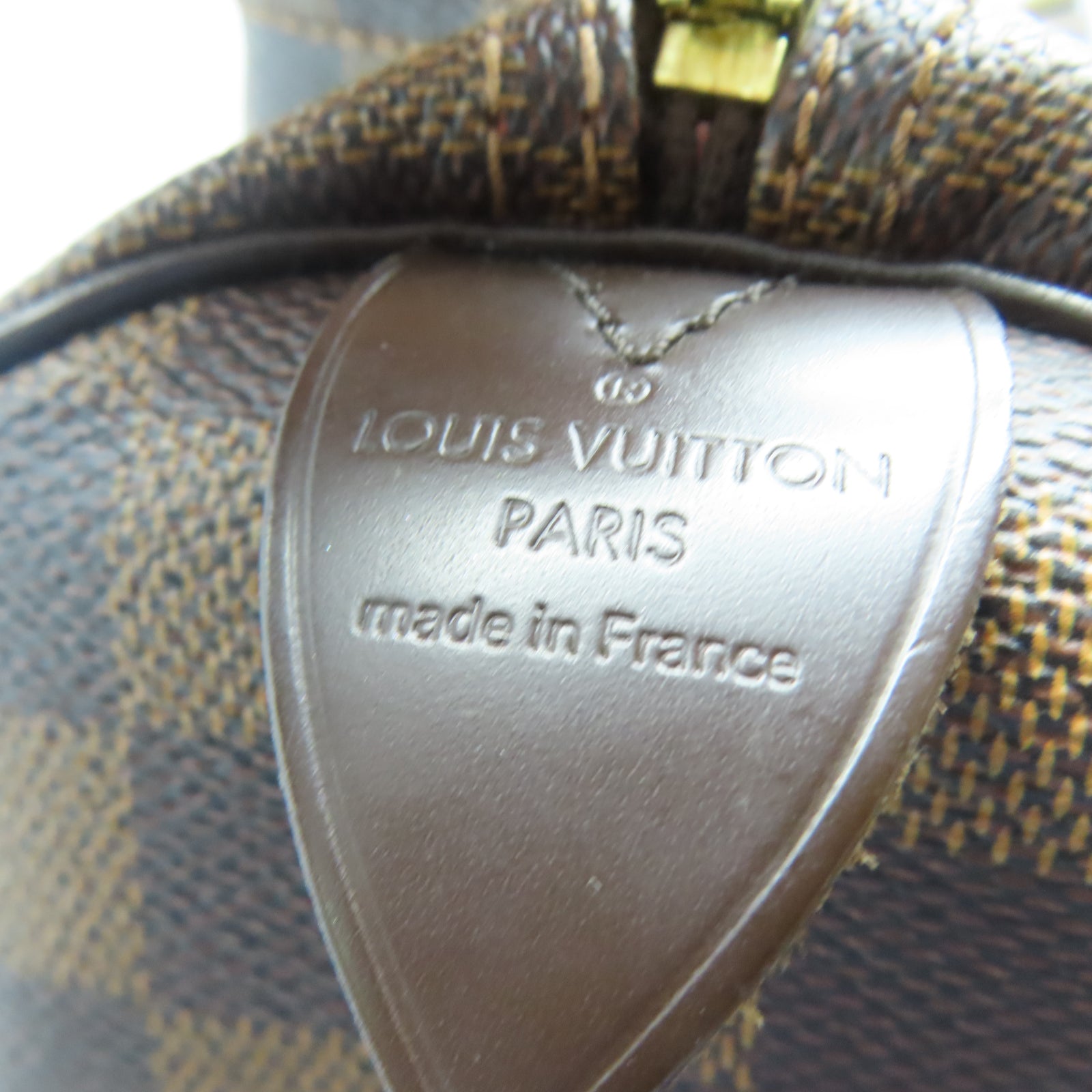 LOUIS VUITTON 【激減優惠】Damier Speedy 35金扣手挽袋棕色