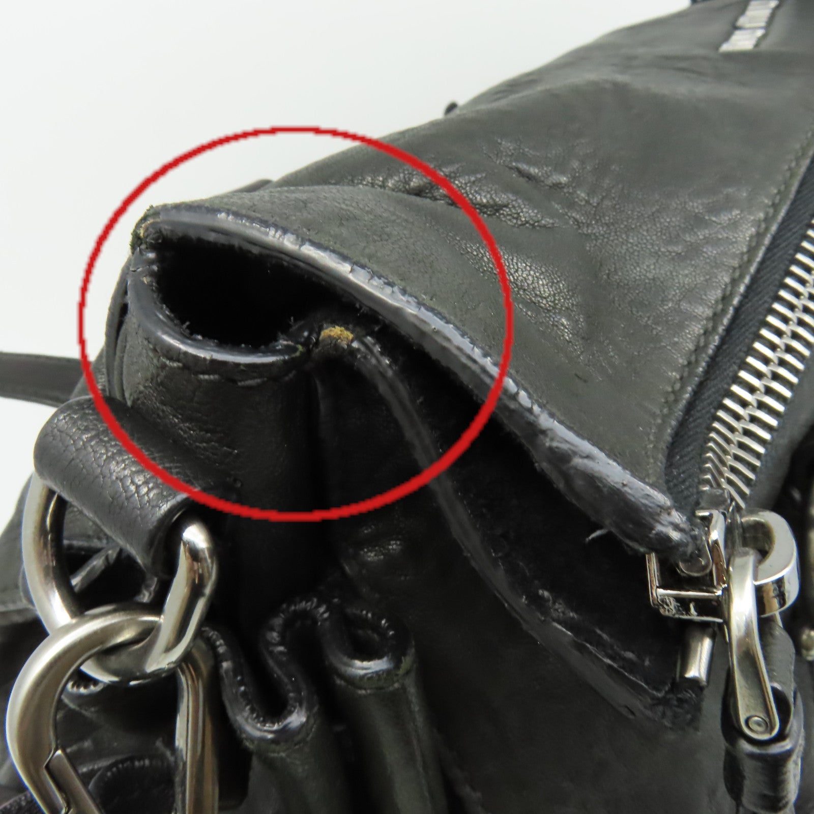 Miu Miu 羊皮皮革2Way Shoulder Bag手挽肩背兩用袋黑色