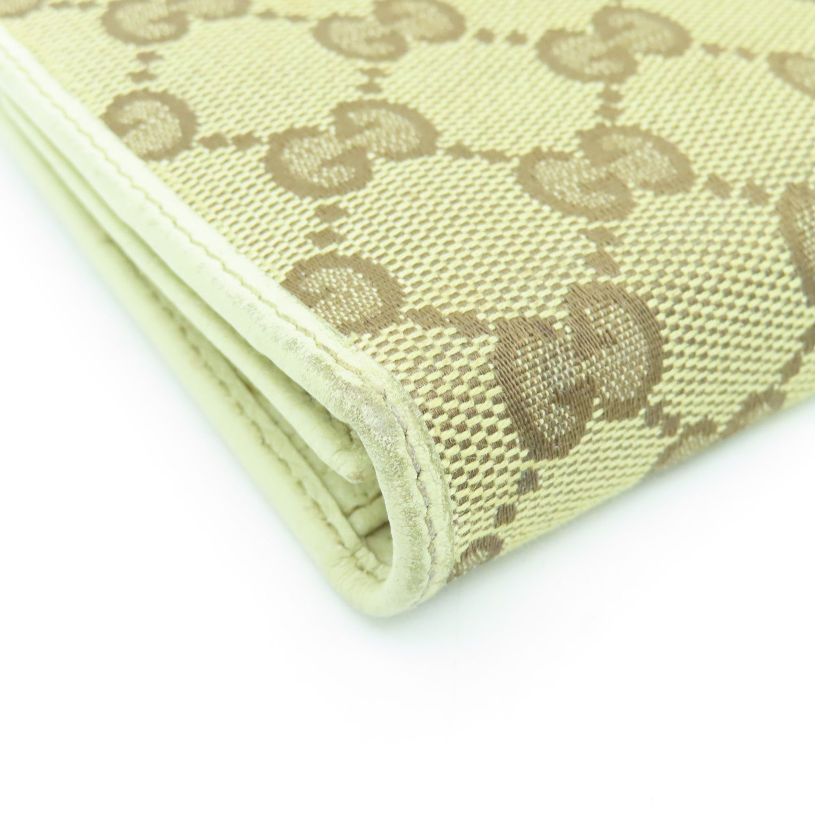 GUCCI 帆布Long Wallet金扣长钱包米色/白色
