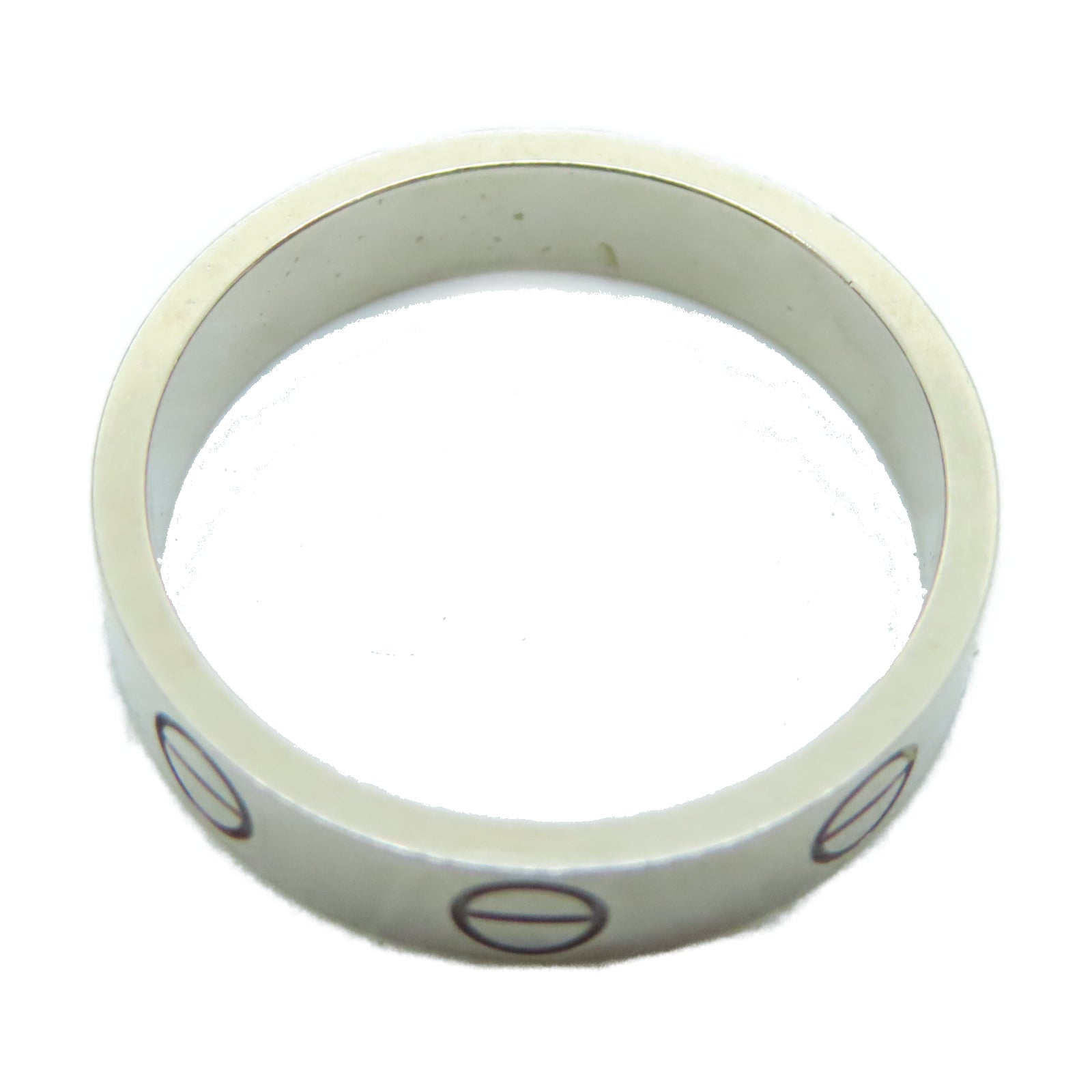 CARTIER 18K白金Love Ring戒指US#4.5