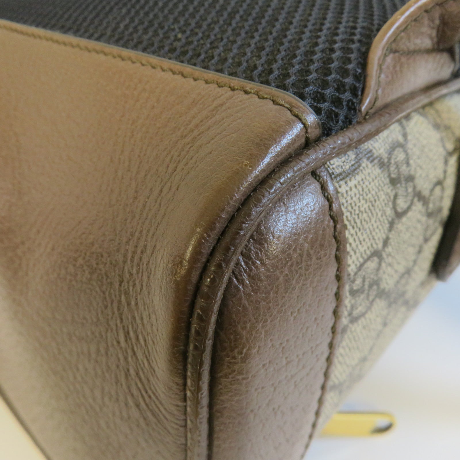 GUCCI GG帆布Ophidia GG Backpack金扣背包灰色/啡色