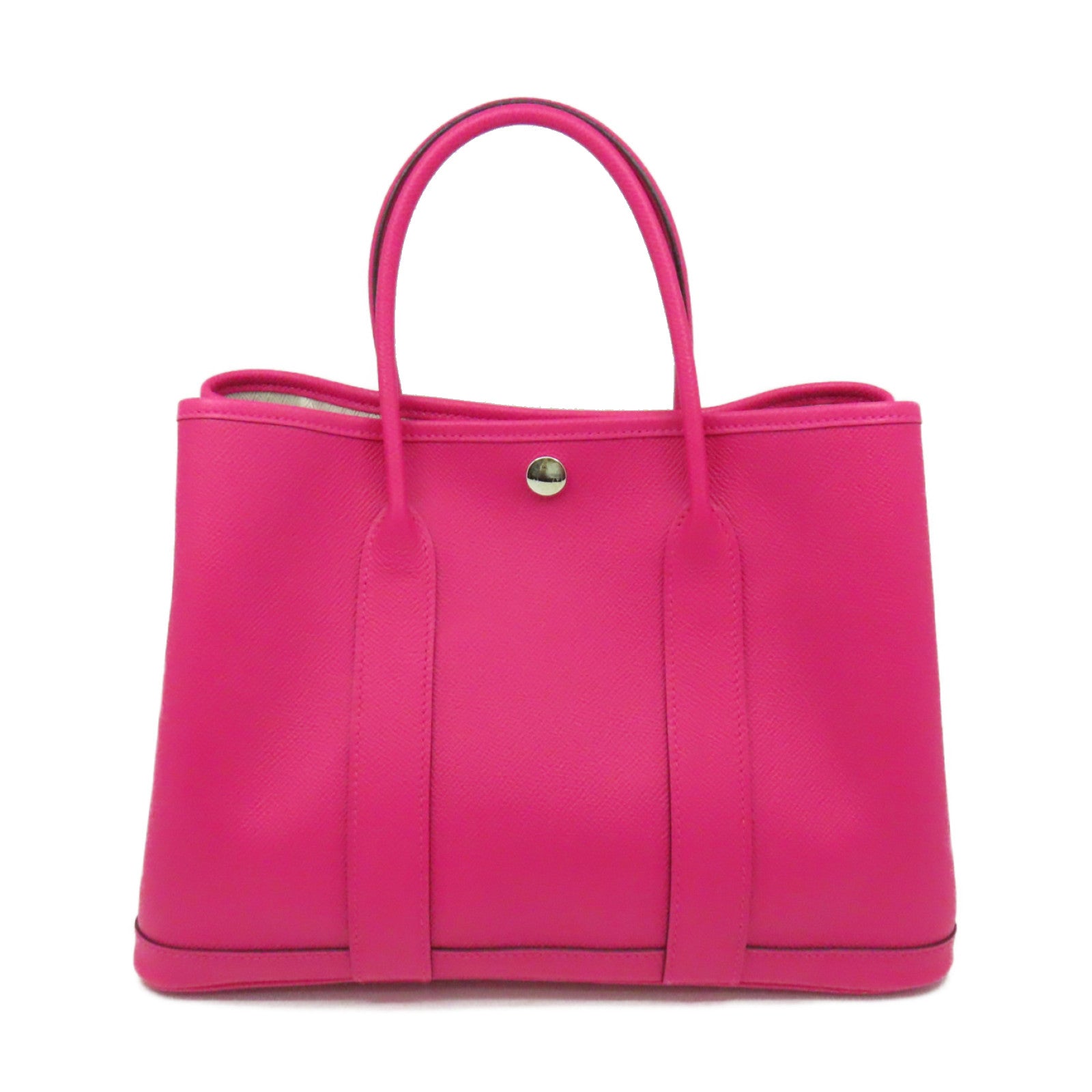 HERMES Epsom皮革Garden Party TPM Tote Bag銀扣手挽袋Rose Mexico墨西哥玫瑰色
