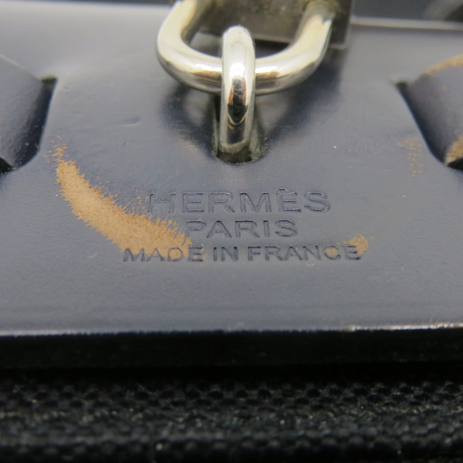 HERMES 【激減優惠】帆布銀扣Herbag PM 2Way Shoulder Bag手挽肩背兩用袋寶藍色