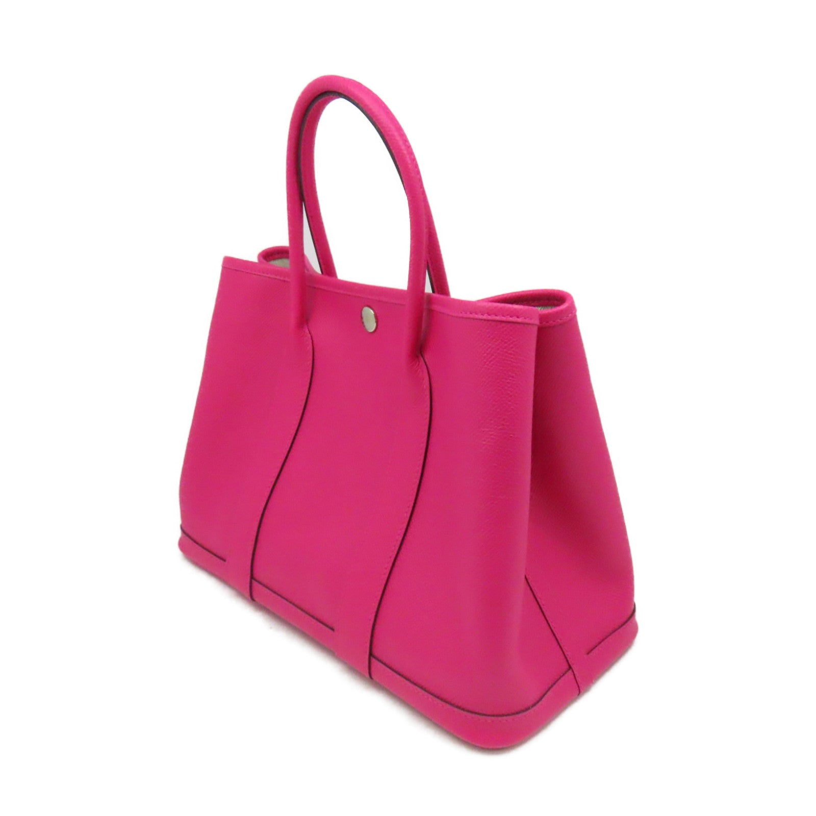 HERMES Epsom皮革Garden Party TPM Tote Bag銀扣手挽袋Rose Mexico墨西哥玫瑰色
