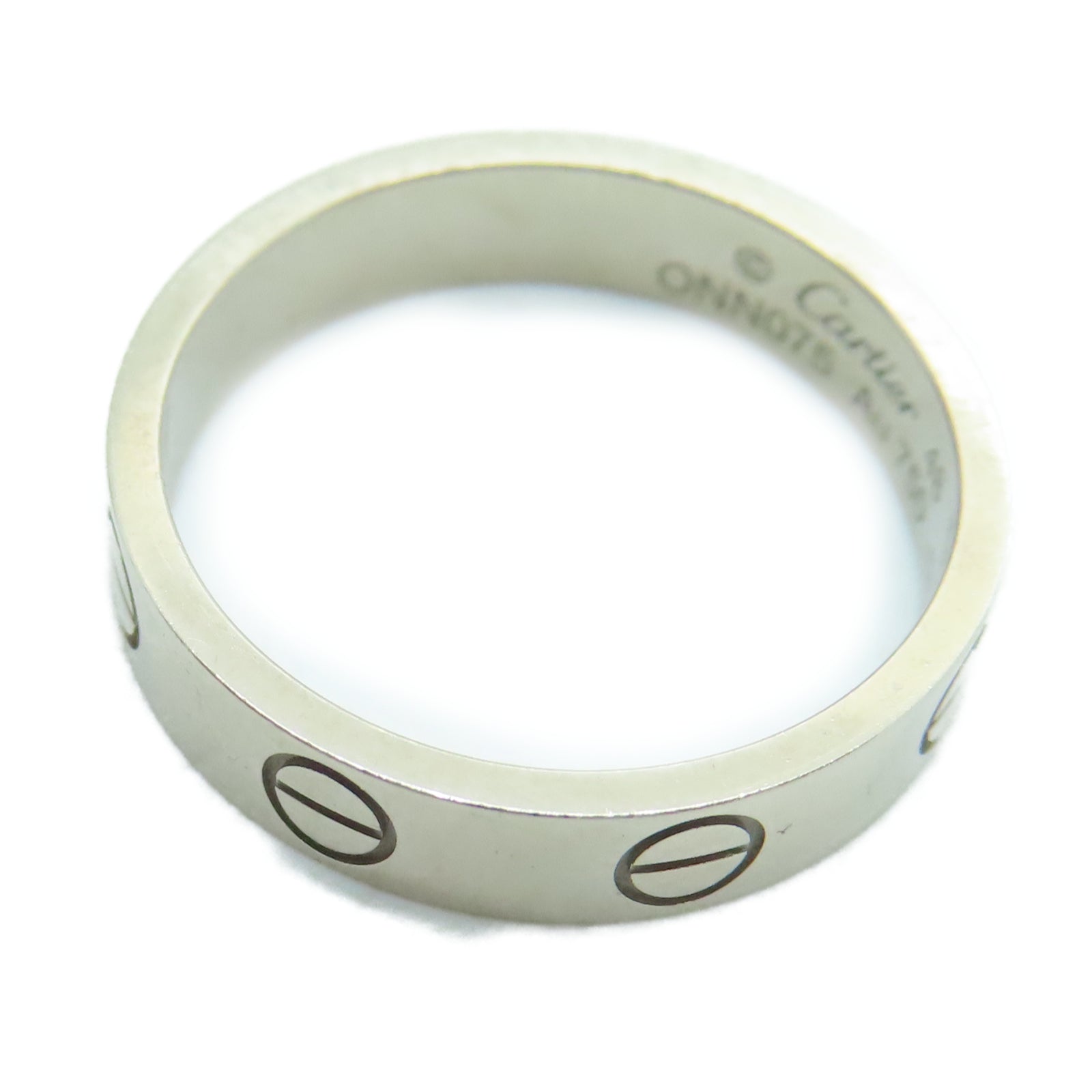 CARTIER 18K白金Love Ring戒指US#4.5