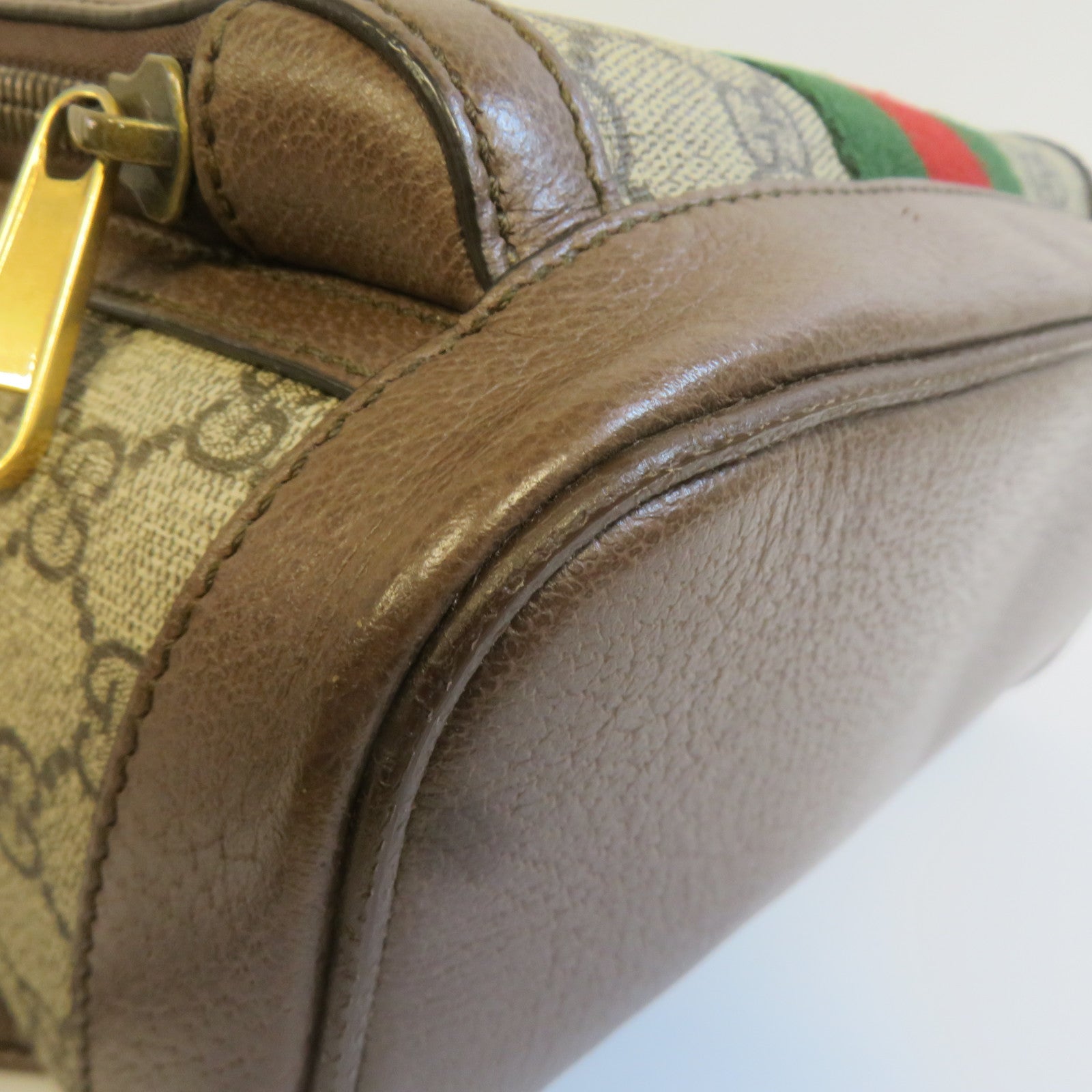 GUCCI GG帆布Ophidia GG Backpack金扣背包灰色/啡色