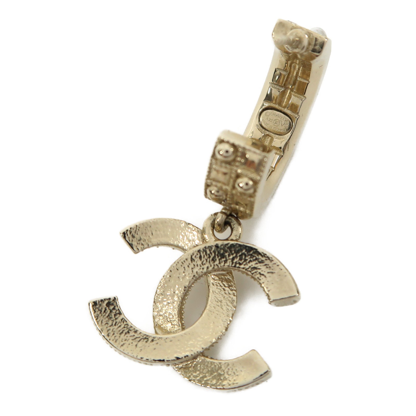 CHANEL 金屬Earrings耳環金色
