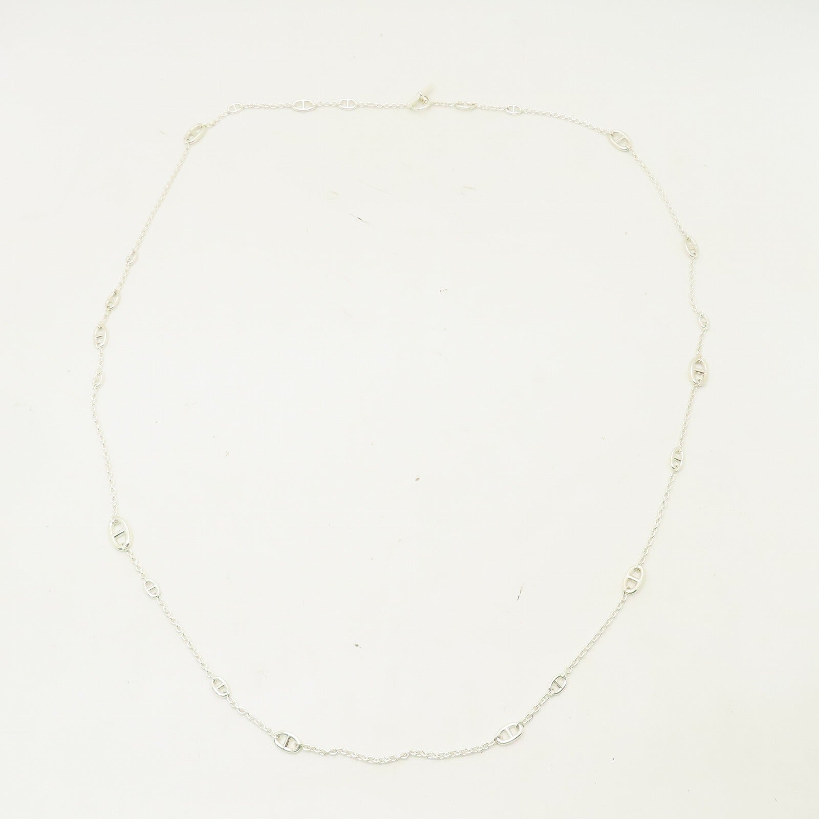 HERMES 【激減優惠】925純銀Farandde項鍊#160cm