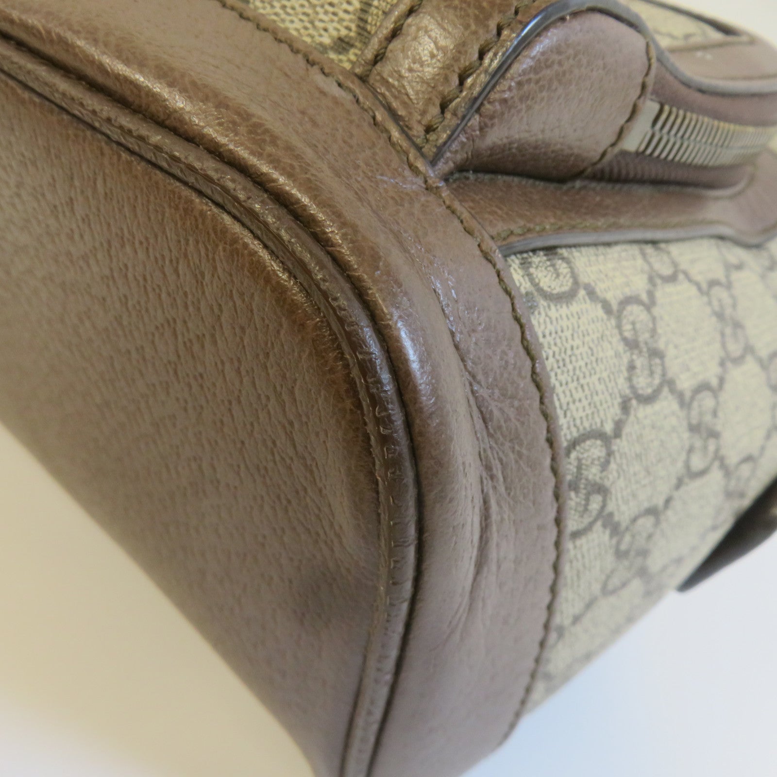 GUCCI GG帆布Ophidia GG Backpack金扣背包灰色/啡色