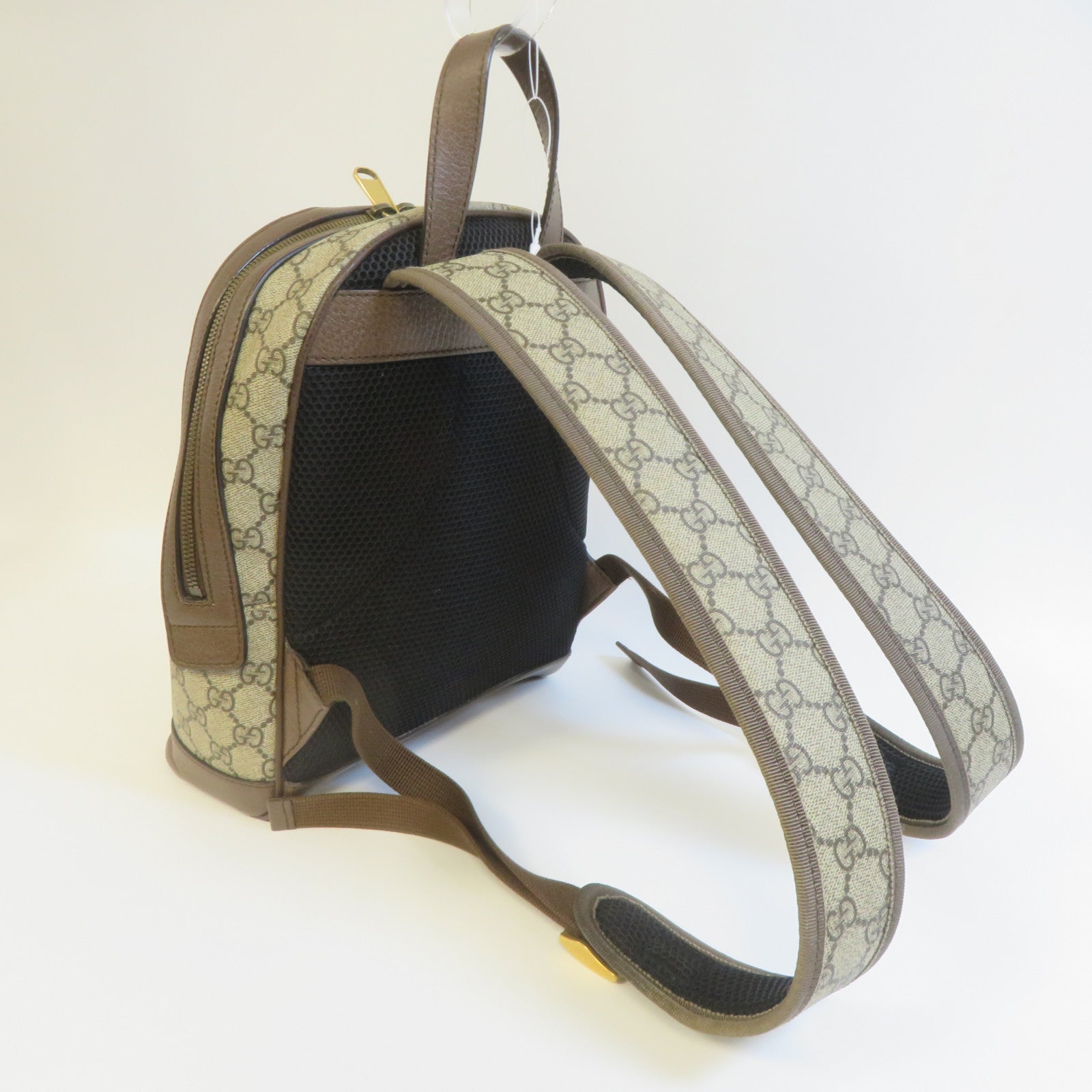 GUCCI GG帆布Ophidia GG Backpack金扣背包灰色/啡色
