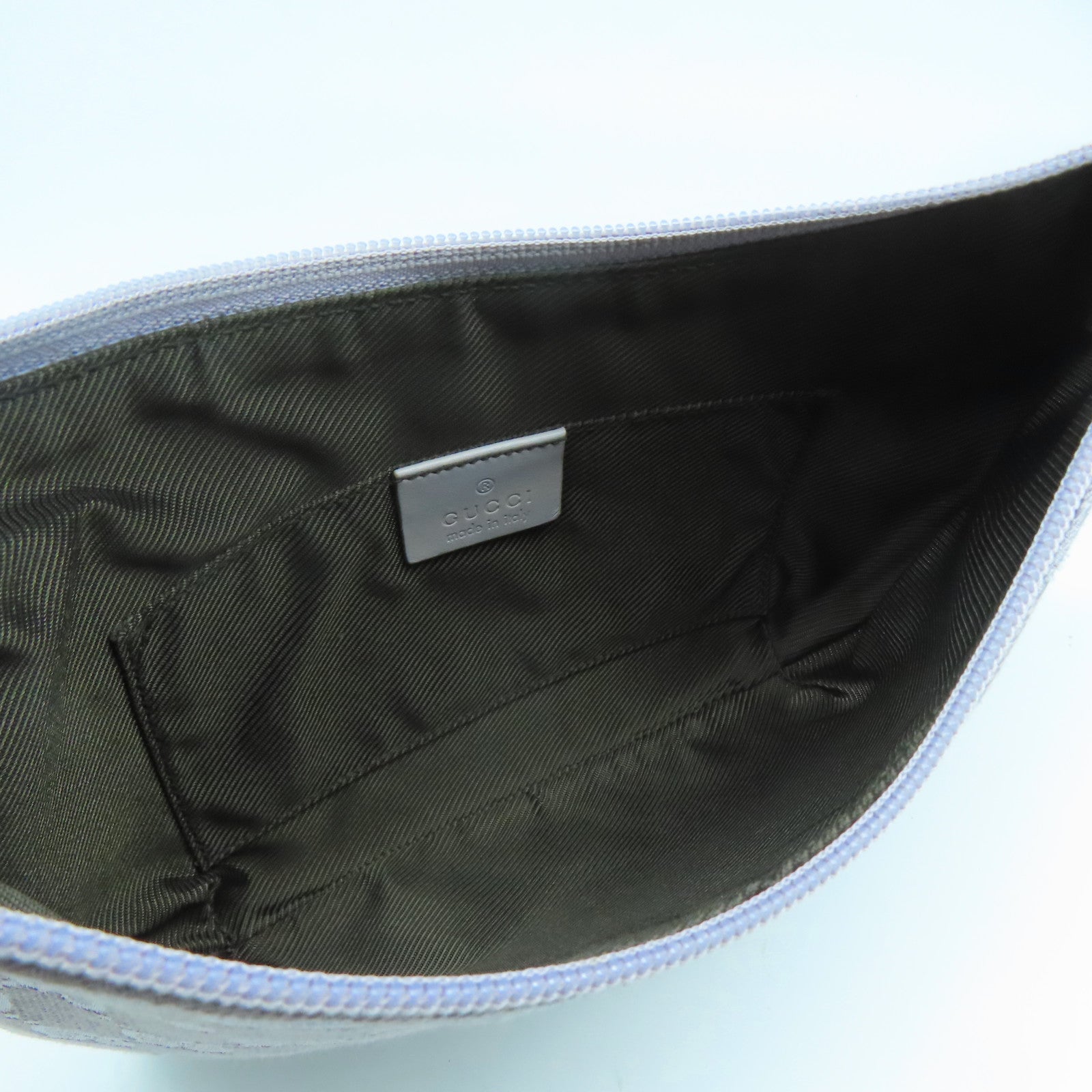 GUCCI 帆布Shoulder Bag銀扣肩背袋紫色