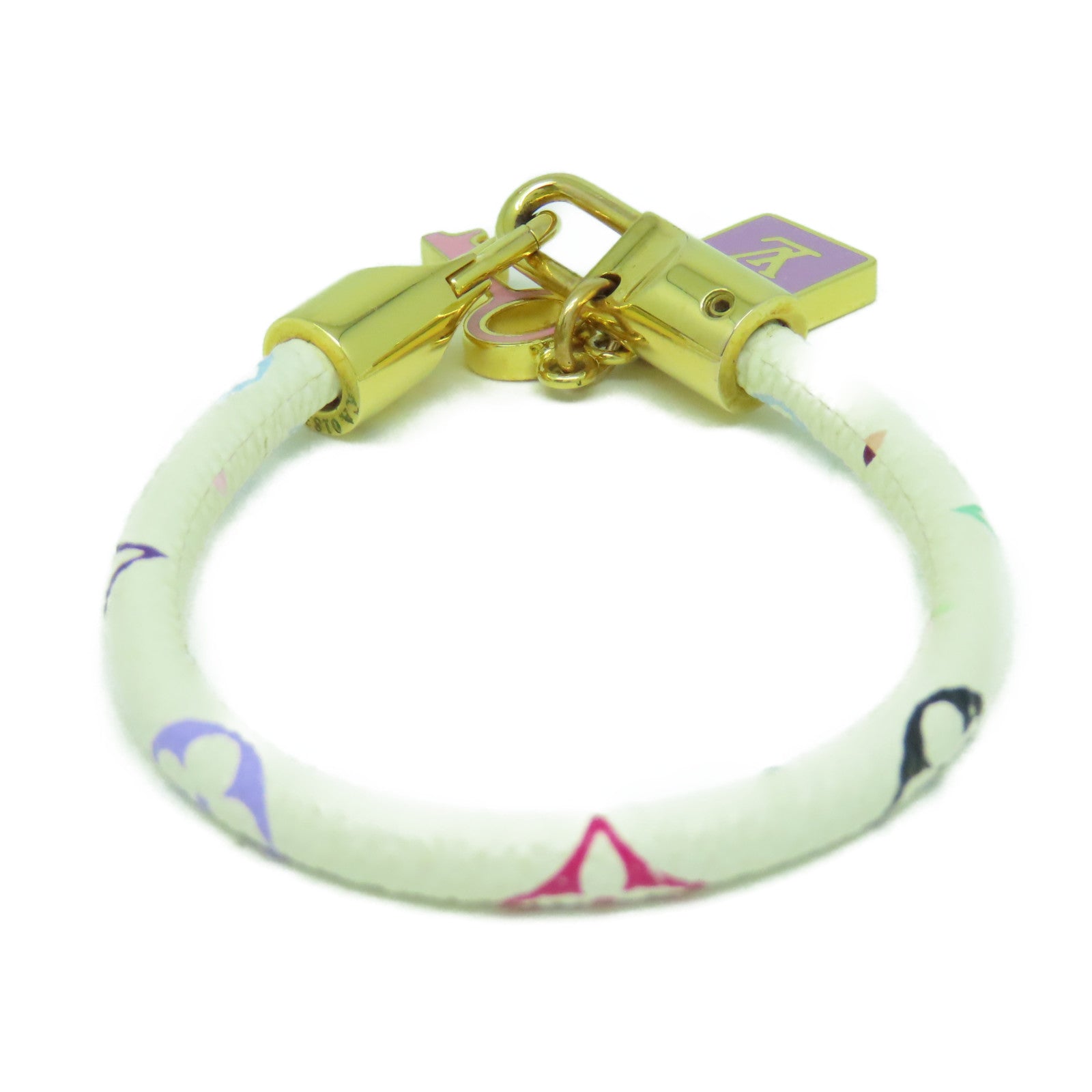 LOUIS VUITTON Monogram Multicolore Bangle金扣手鐲#14.5cm