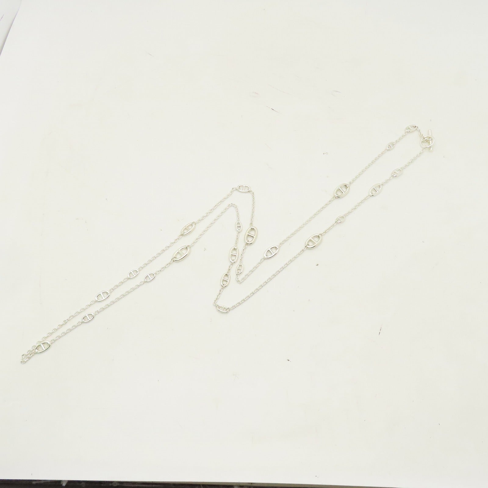 HERMES 【激減優惠】925純銀Farandde項鍊#160cm