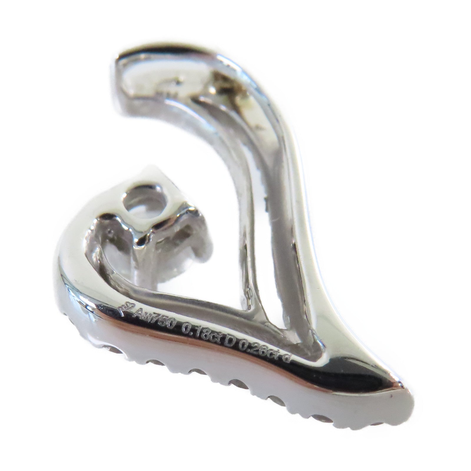 JEWELRY 18K白金Diamond Pendant Top 0.18ct/0.26ct鑽石吊墜