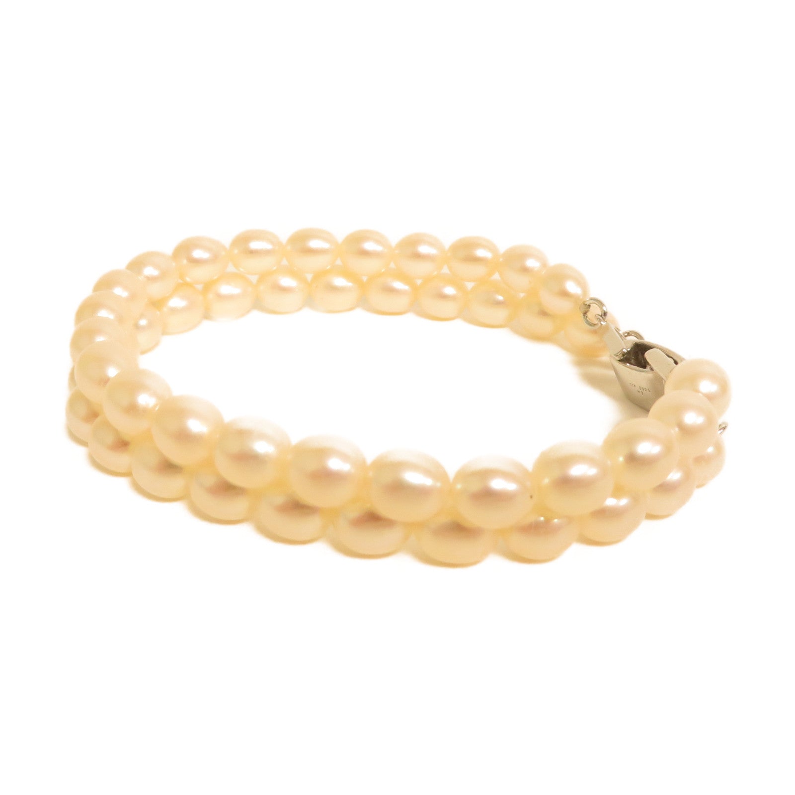 JEWELRY 925純銀Pearl 15.6g手鏈珍珠色
