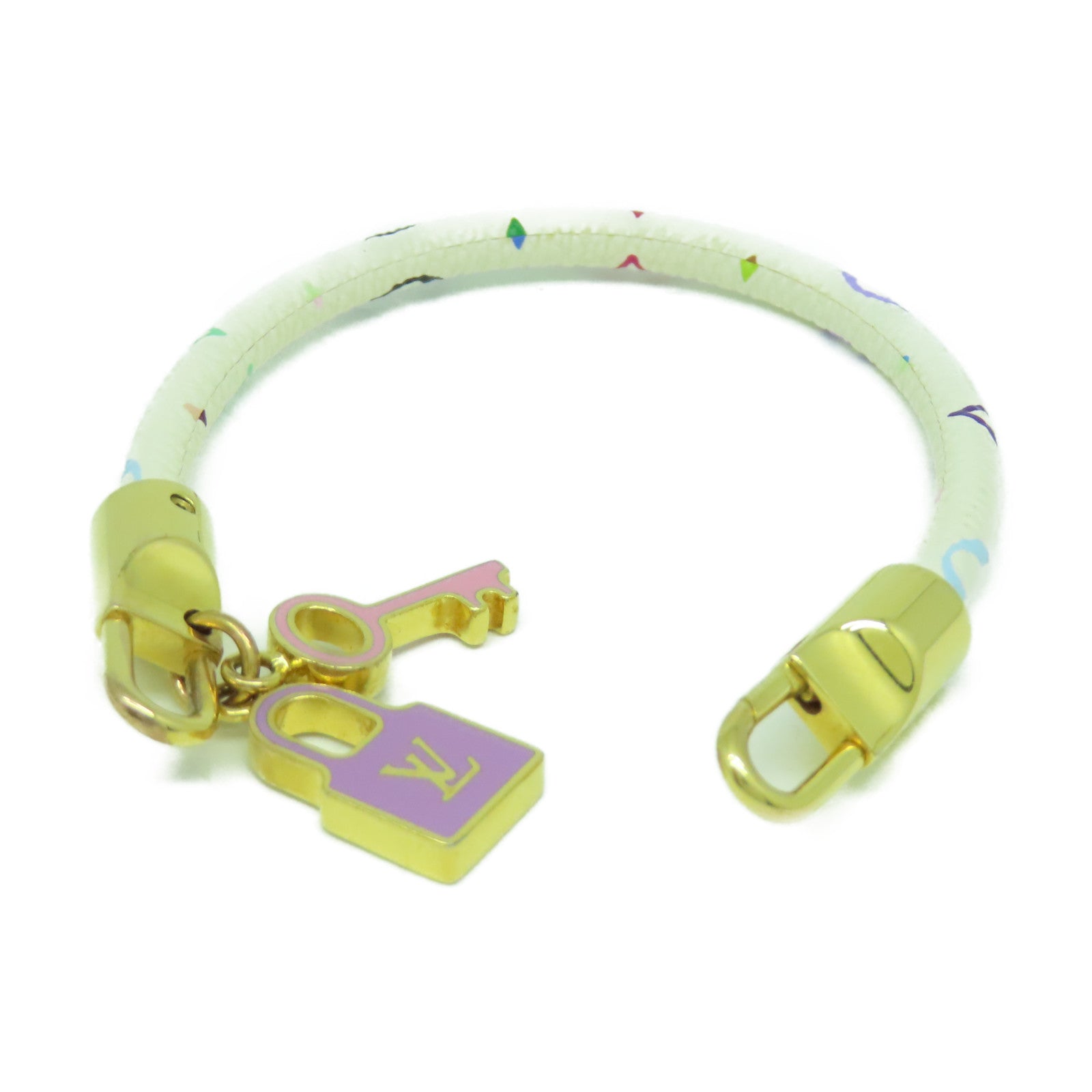 LOUIS VUITTON Monogram Multicolore Bangle金扣手鐲#14.5cm