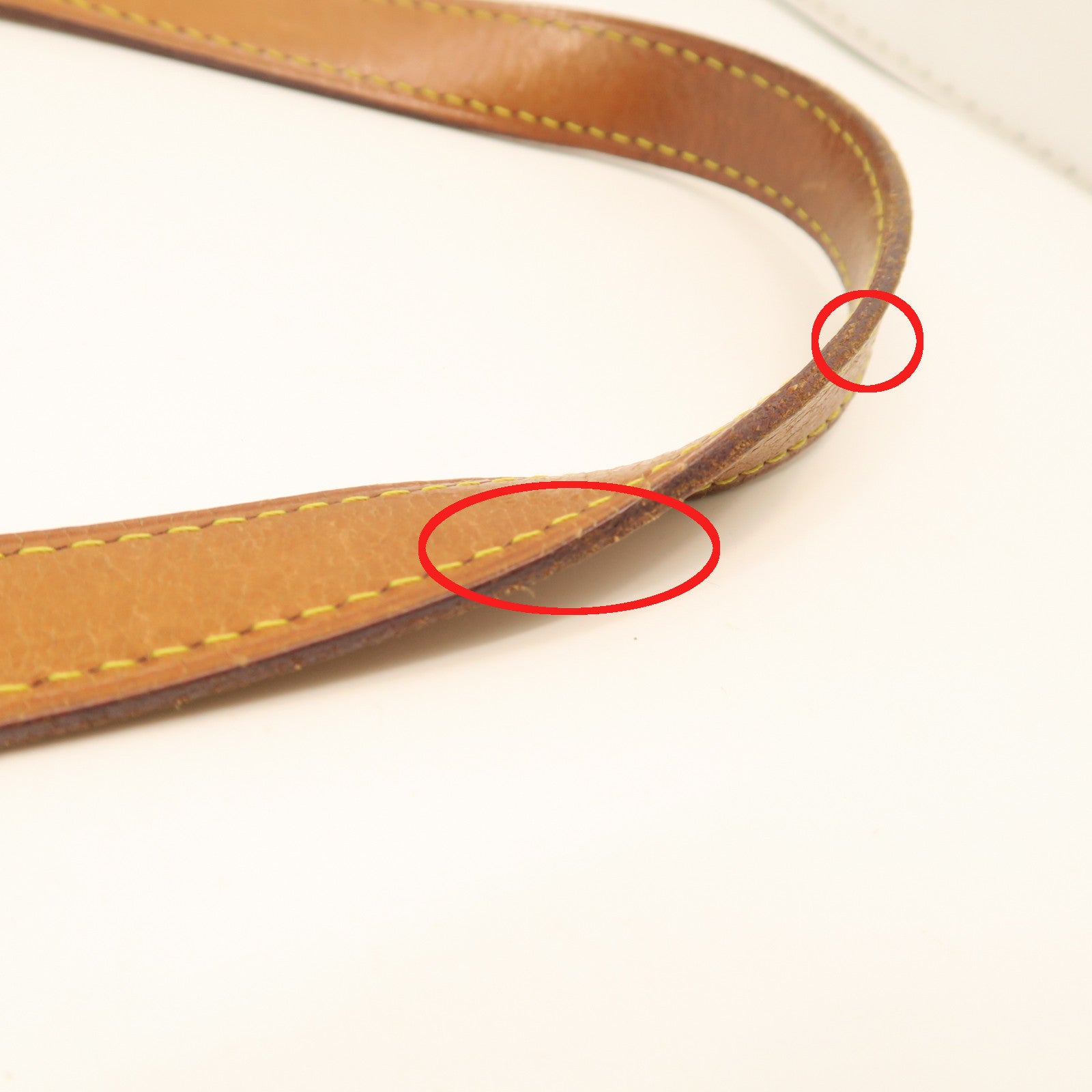 LOUIS VUITTON Monogram Batignolles Vertical Gold Buckle Handle Bag Brown