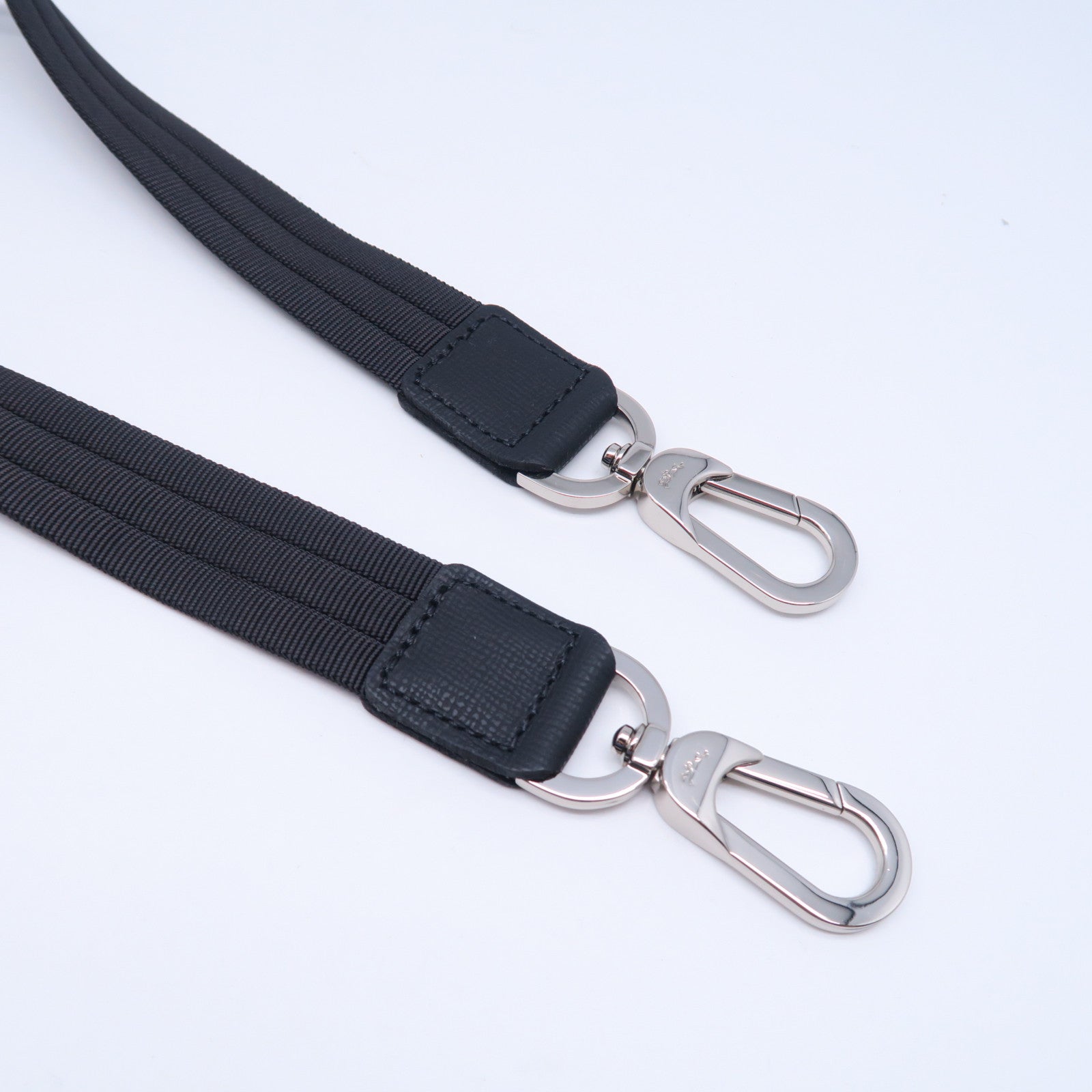 Longchamp 帆布Hand Bag銀扣手挽肩背兩用袋灰色