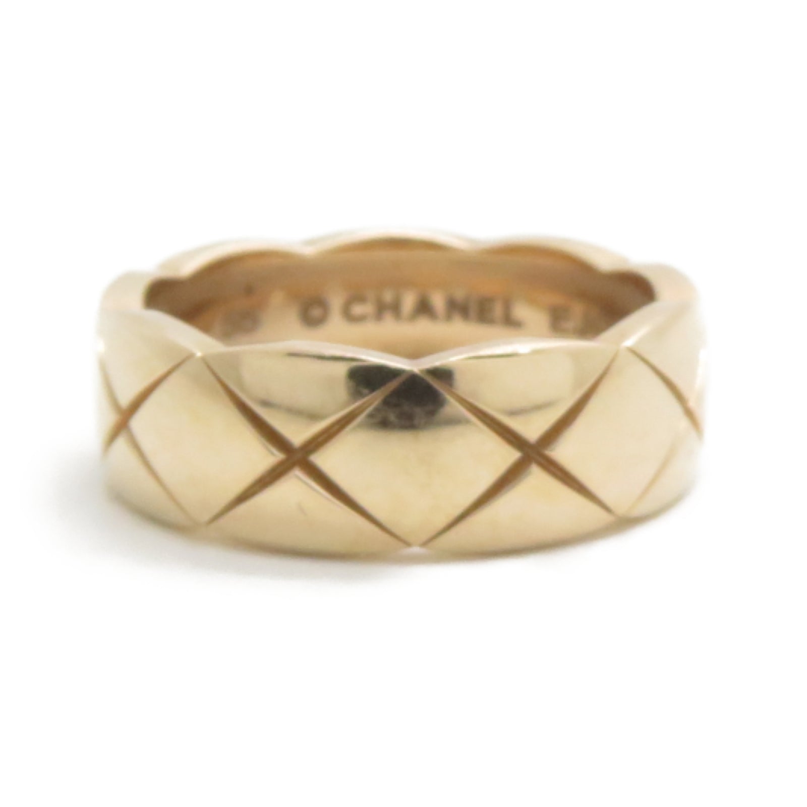 CHANEL 18K玫瑰金Coco Crush Ring戒指US#7#55