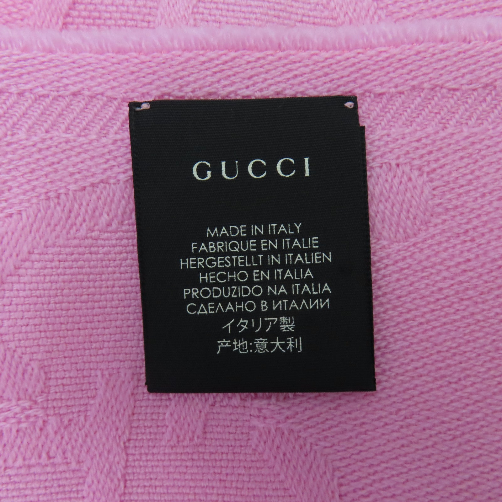 GUCCI 羊毛Scarf圍巾粉紅色