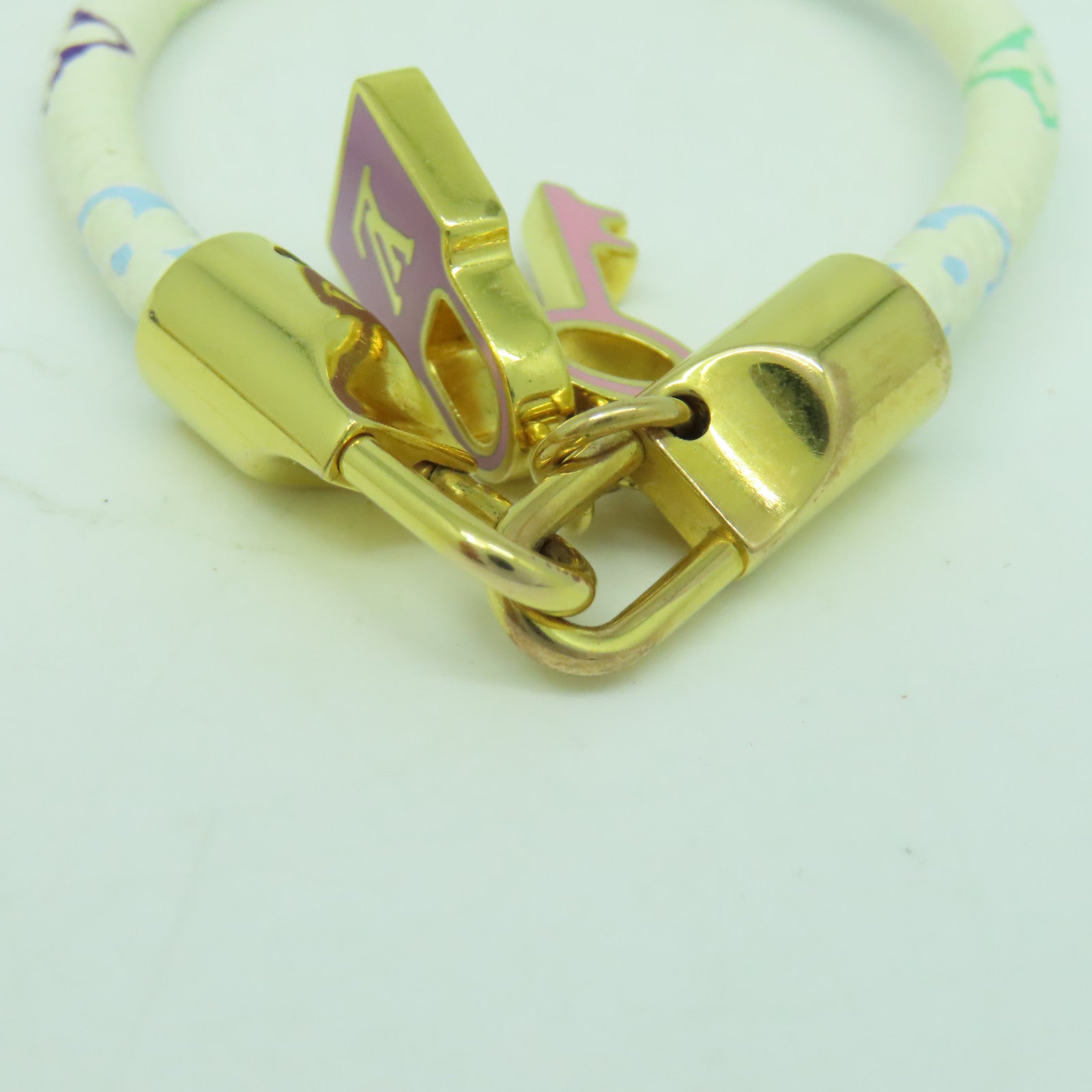LOUIS VUITTON Monogram Multicolore Bangle金扣手鐲#14.5cm