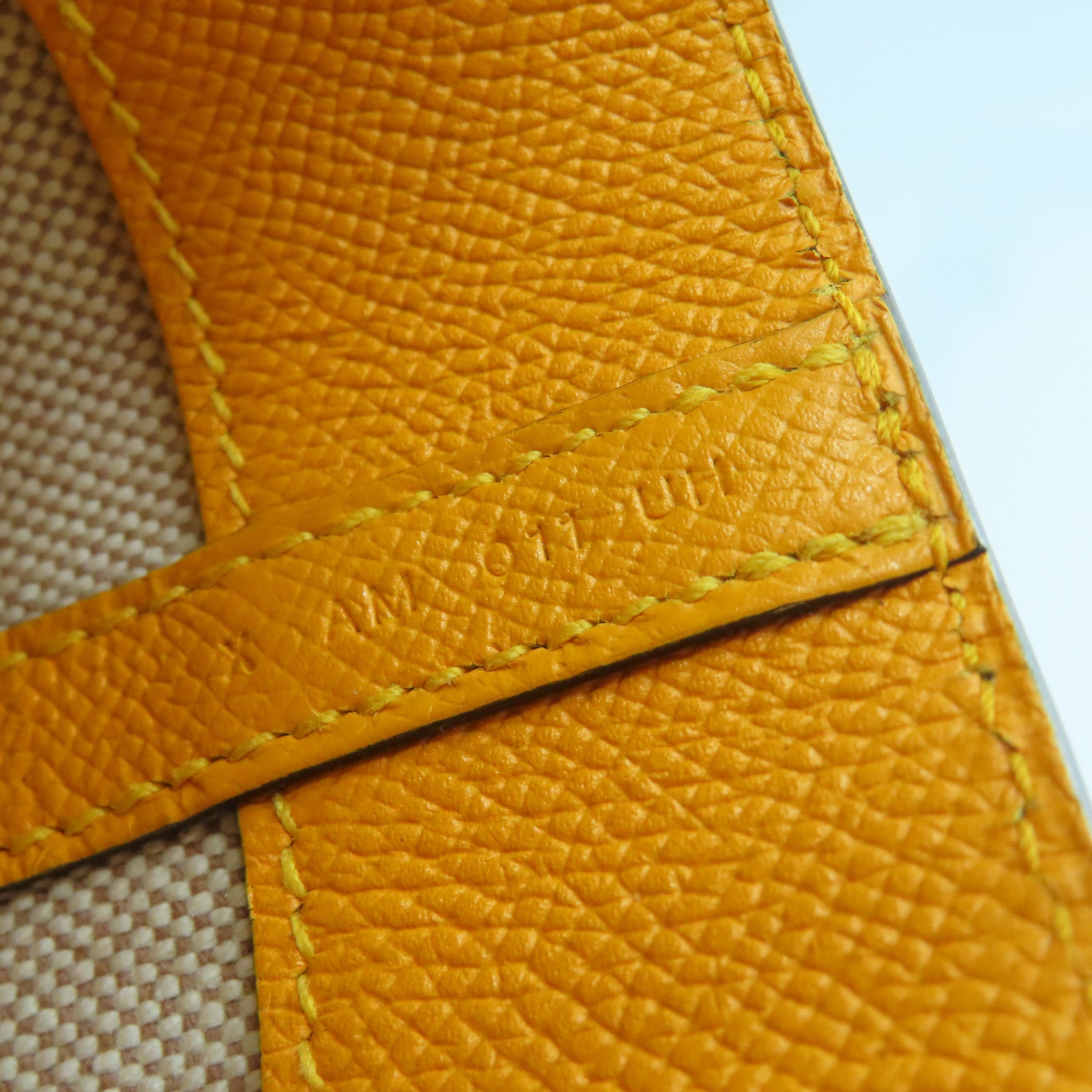 HERMES Epsom皮革/Evercolor皮革Maxi Box Cabas銀扣手挽袋灰色/橙色