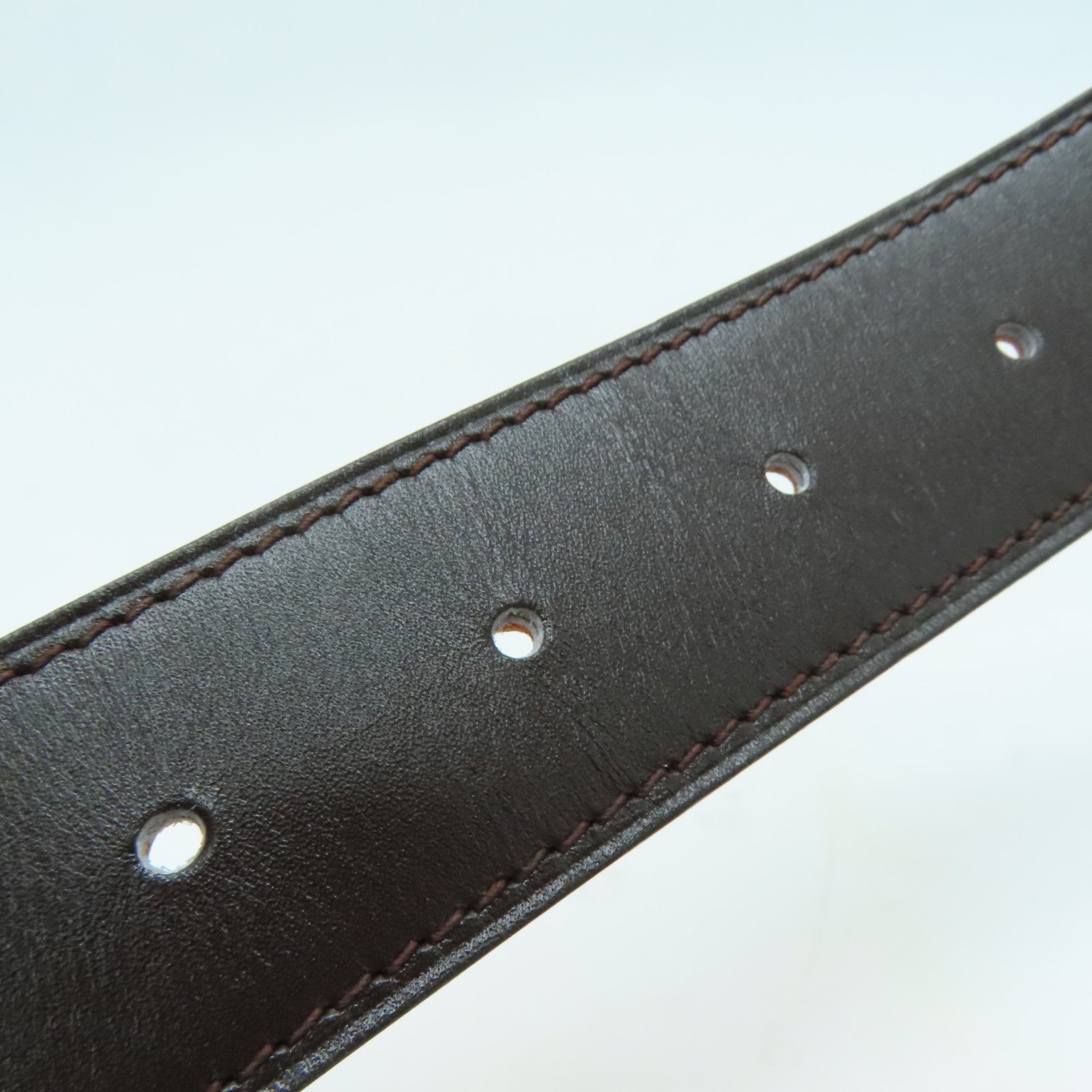 HERMES 【激減優惠】Clemence/Swift皮革Belt 85cm銀扣皮帶Orange/橙色
