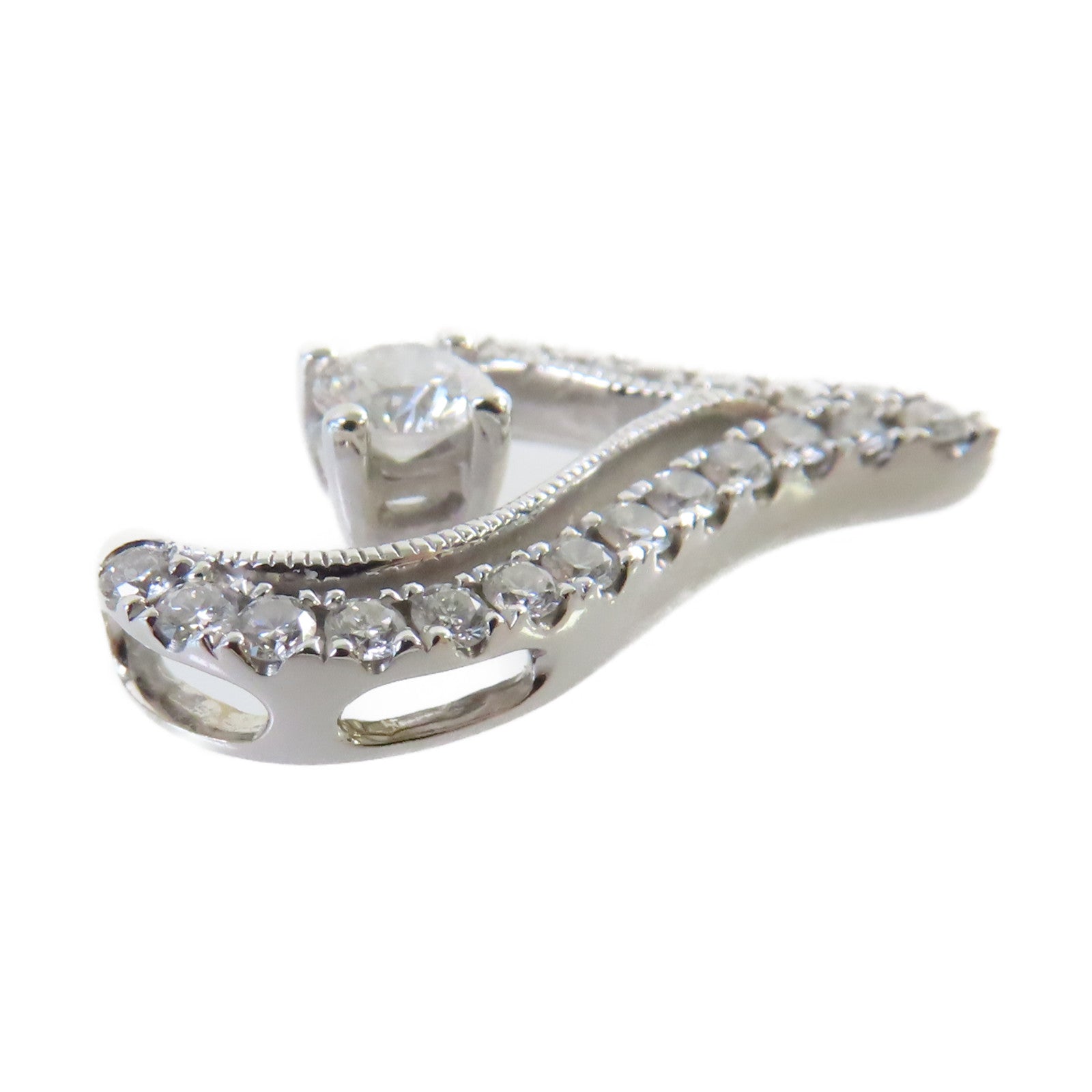 JEWELRY 18K白金Diamond Pendant Top 0.18ct/0.26ct鑽石吊墜