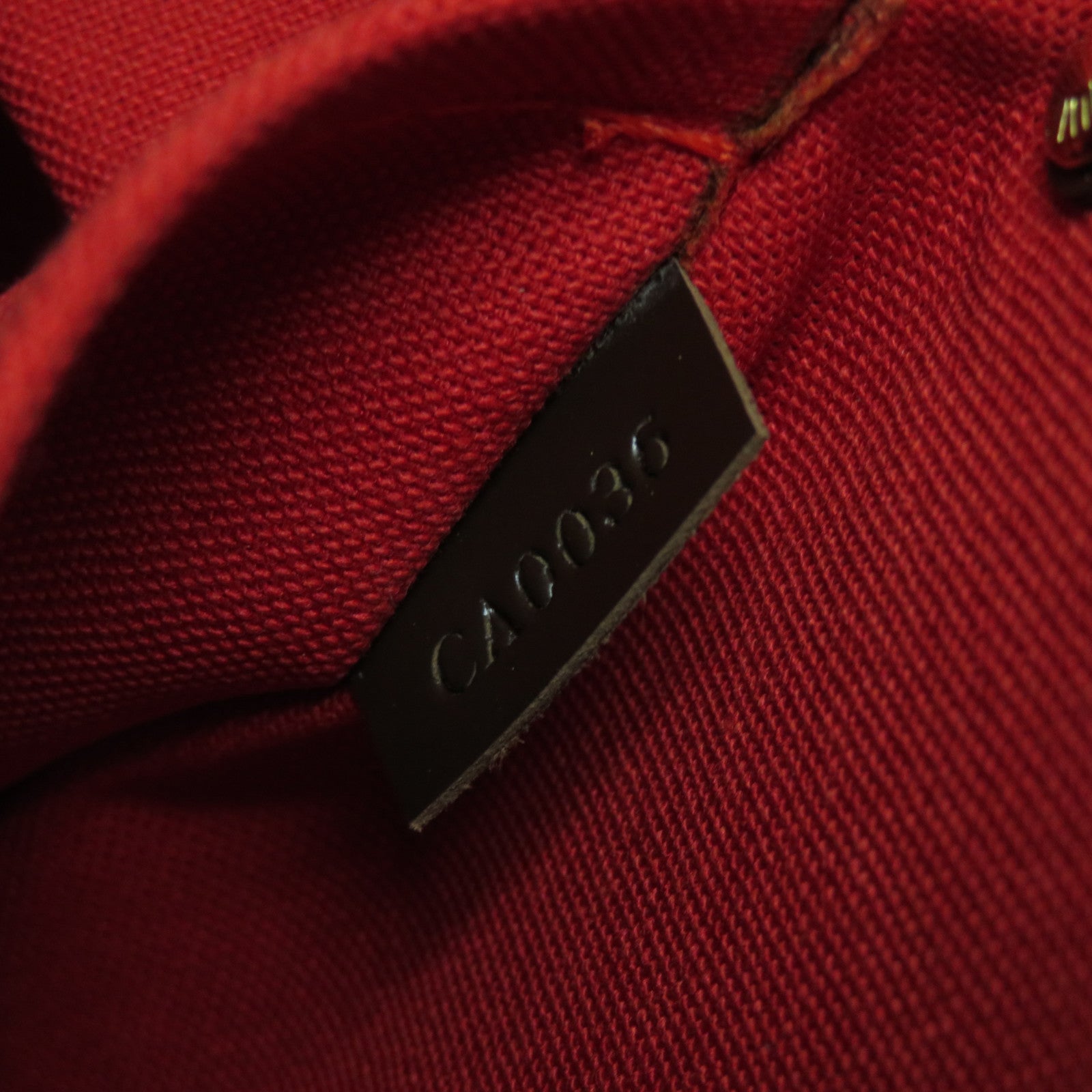 LOUIS VUITTON Damier Ebene Ribera MM金扣手挽袋啡色